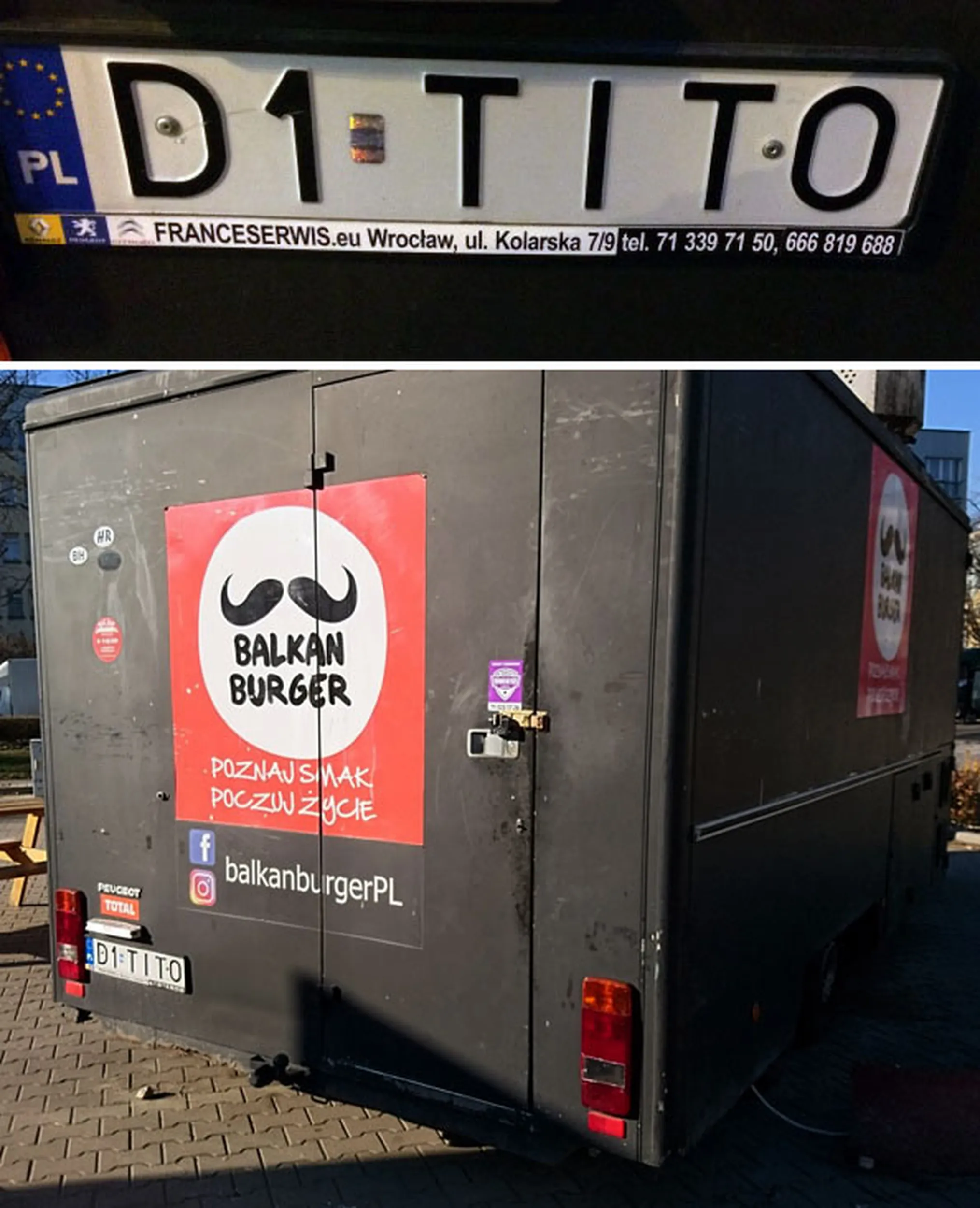 Fajny numer, blacha D1 TITO