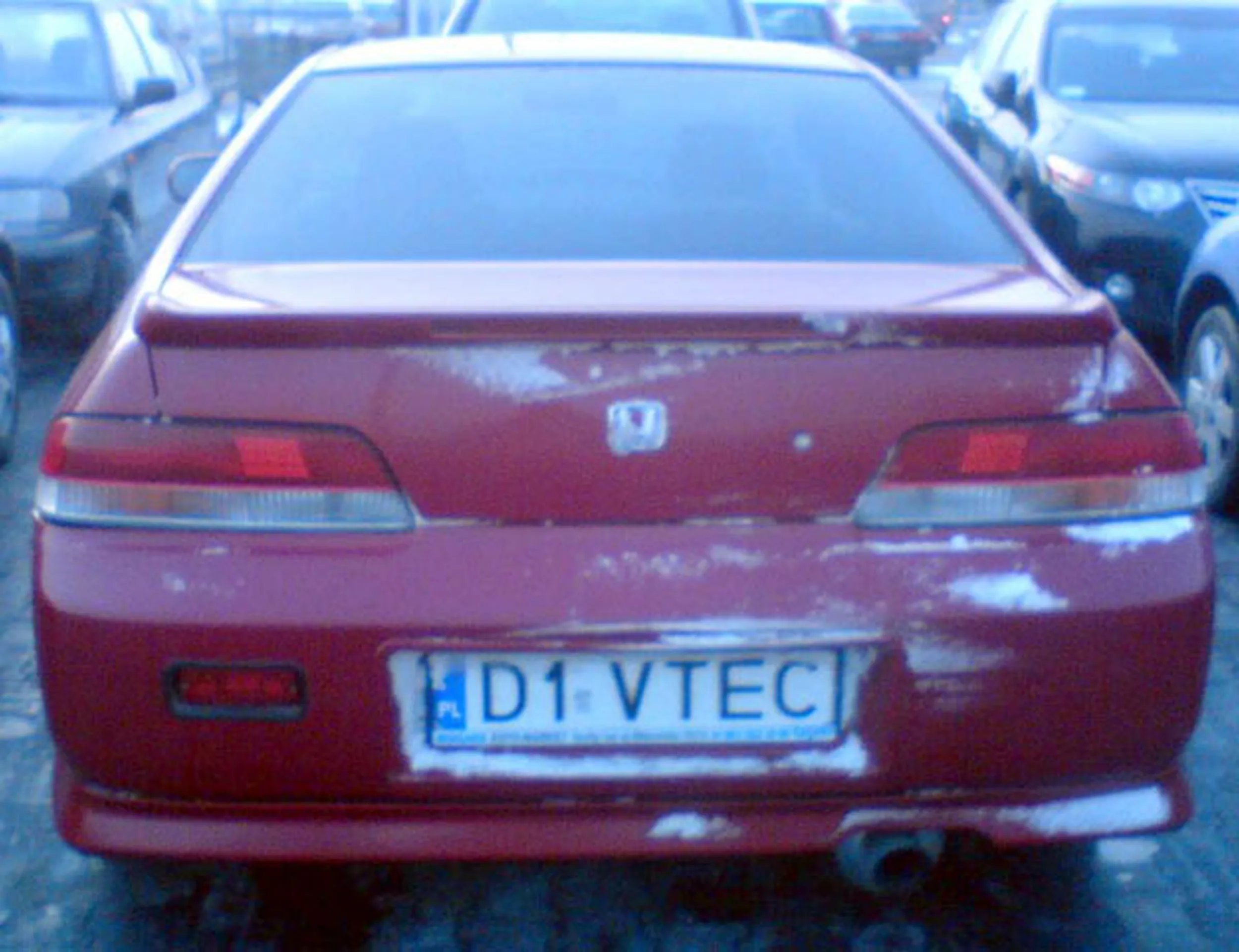 Fajny numer, blacha D1 VTEC