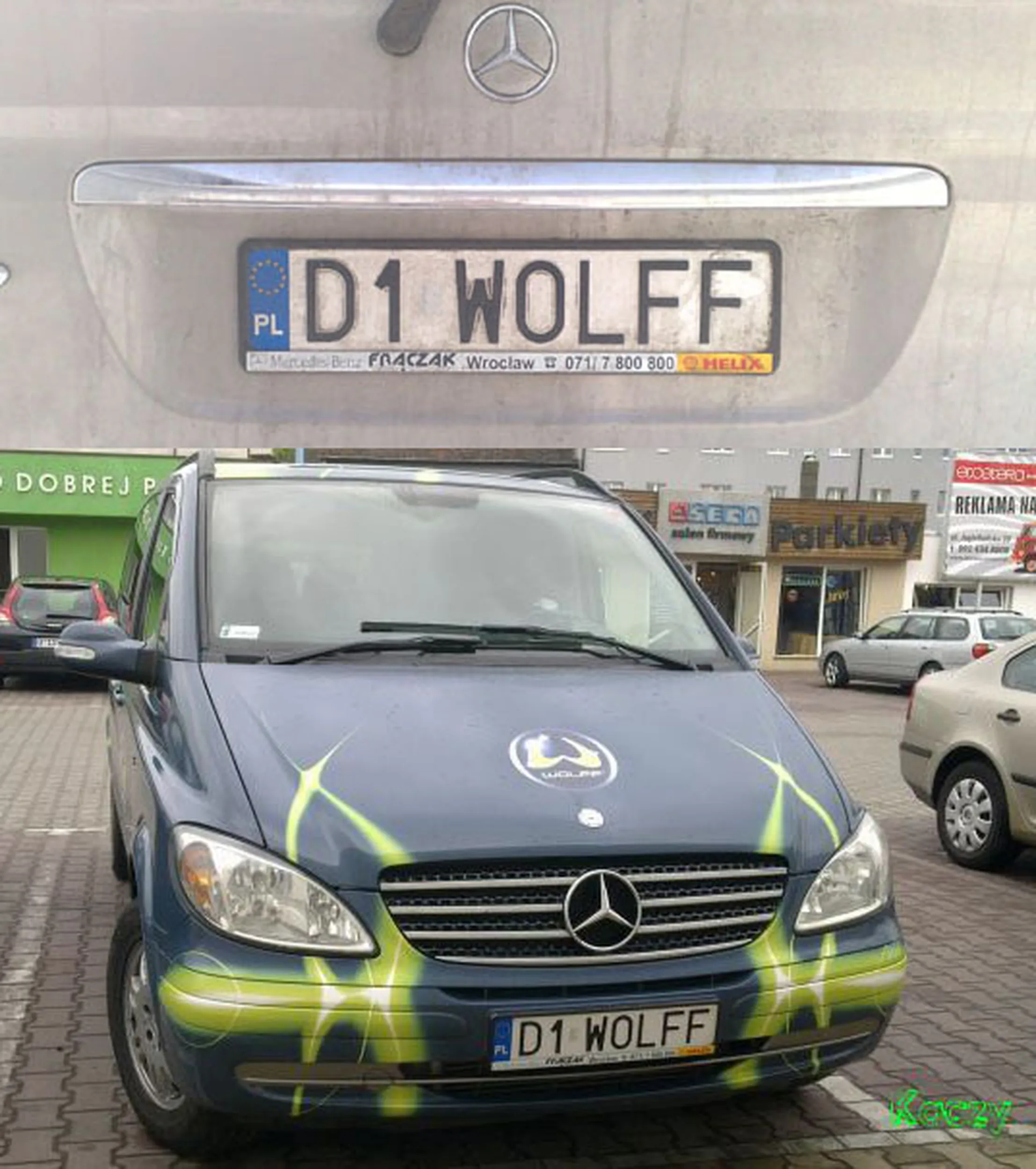 Fajny numer, blacha D1 WOLFF