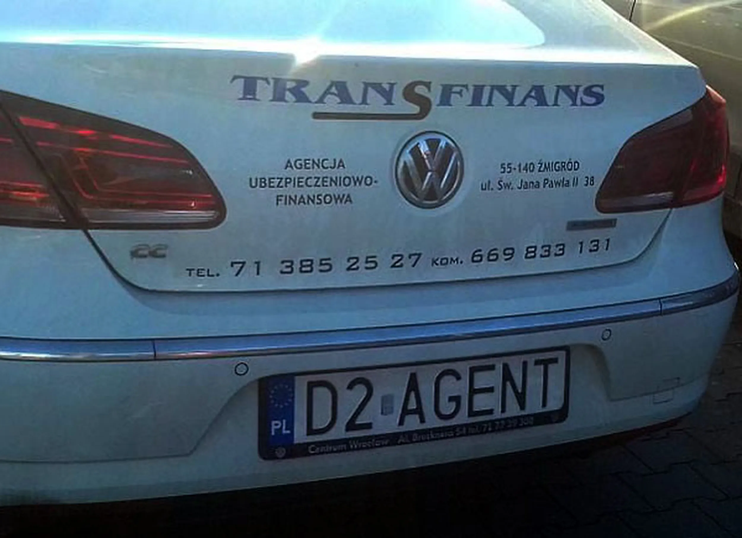 Fajny numer, blacha D2 AGENT