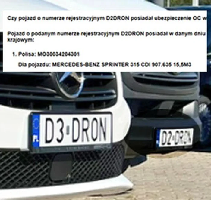 Fajny numer, blacha D2 DRON