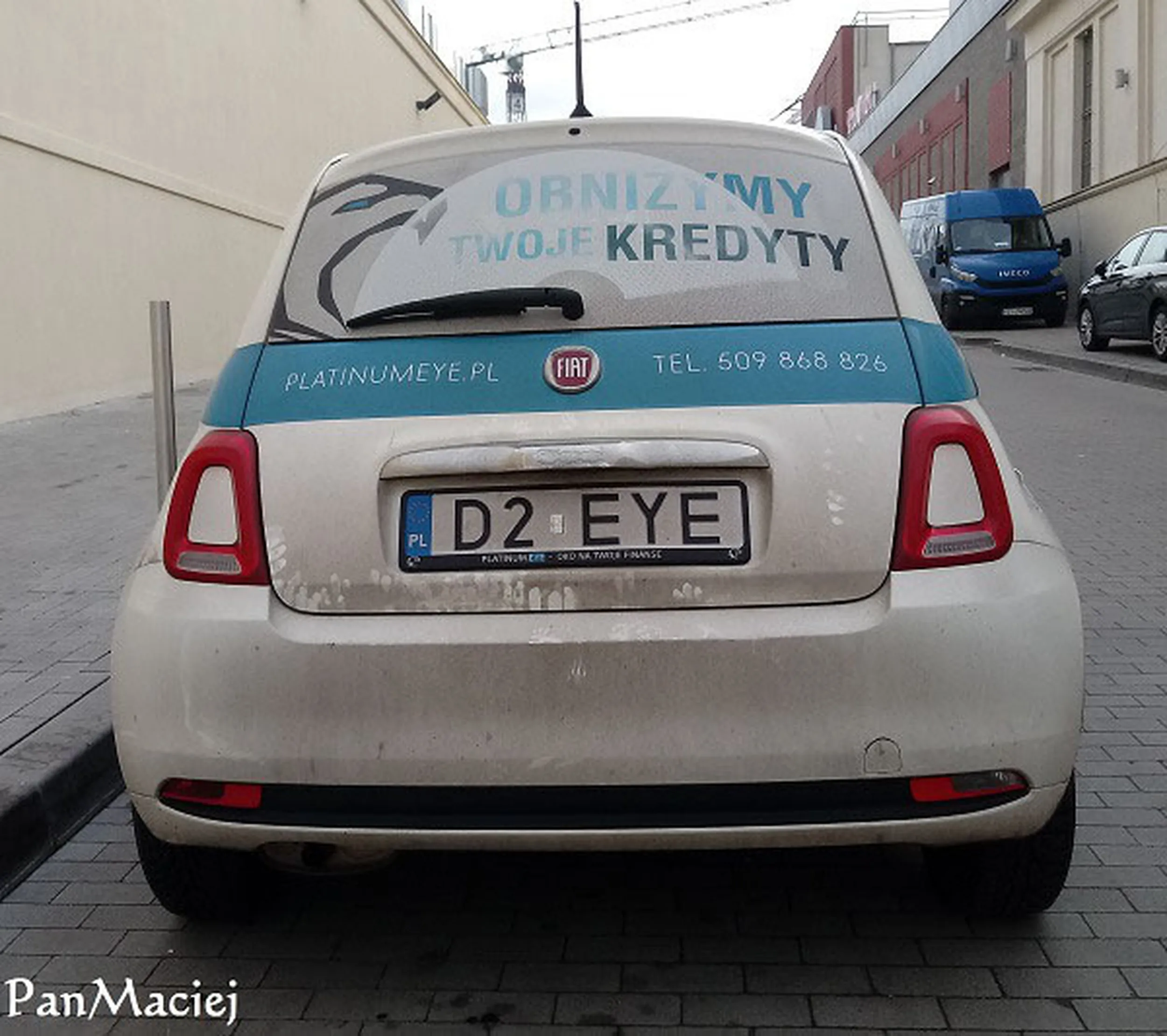 Fajny numer, blacha D2 EYE