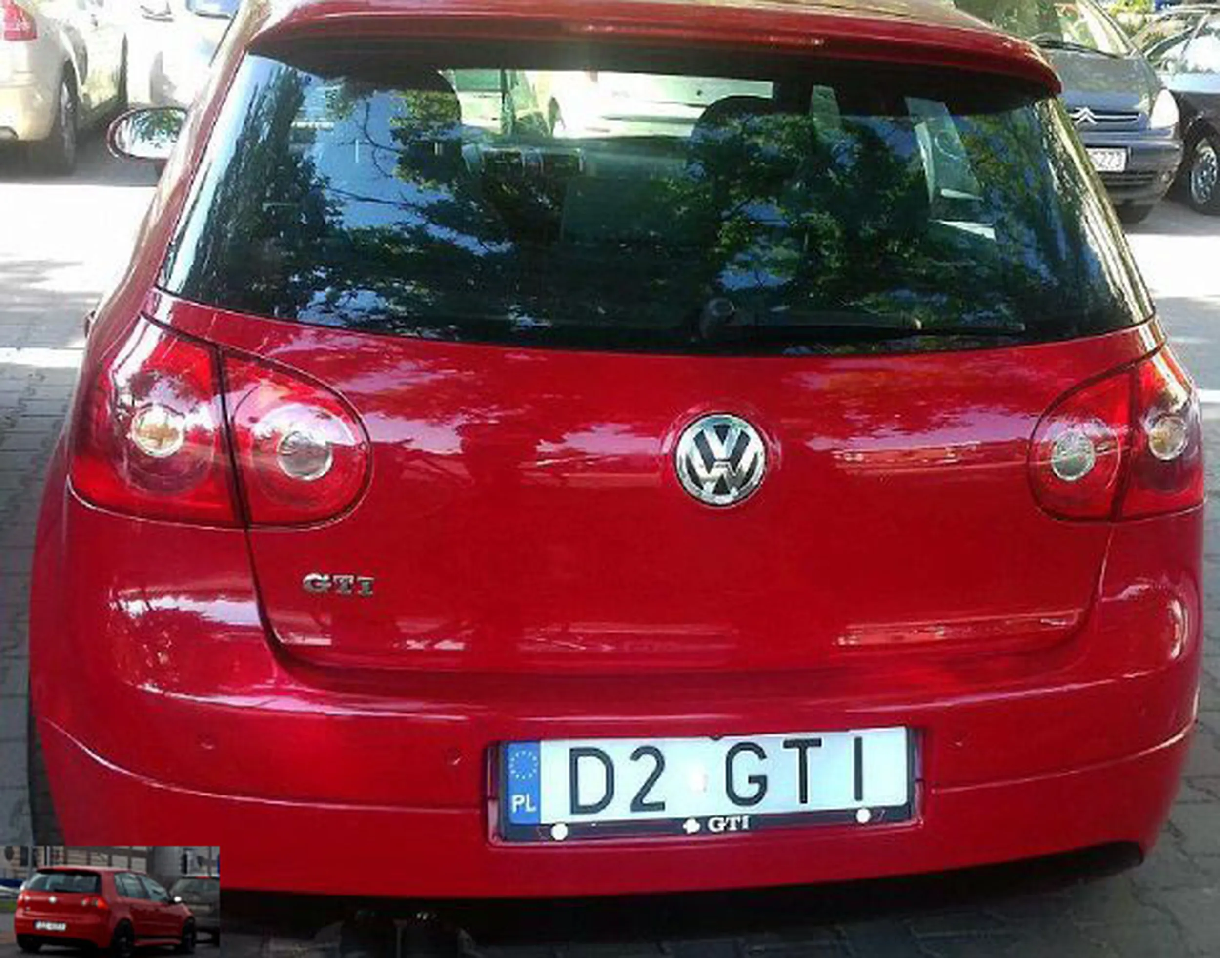 Fajny numer, blacha D2 GTI