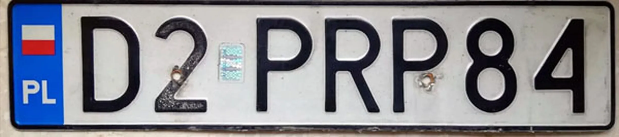 Fajny numer, blacha D2 PRP84