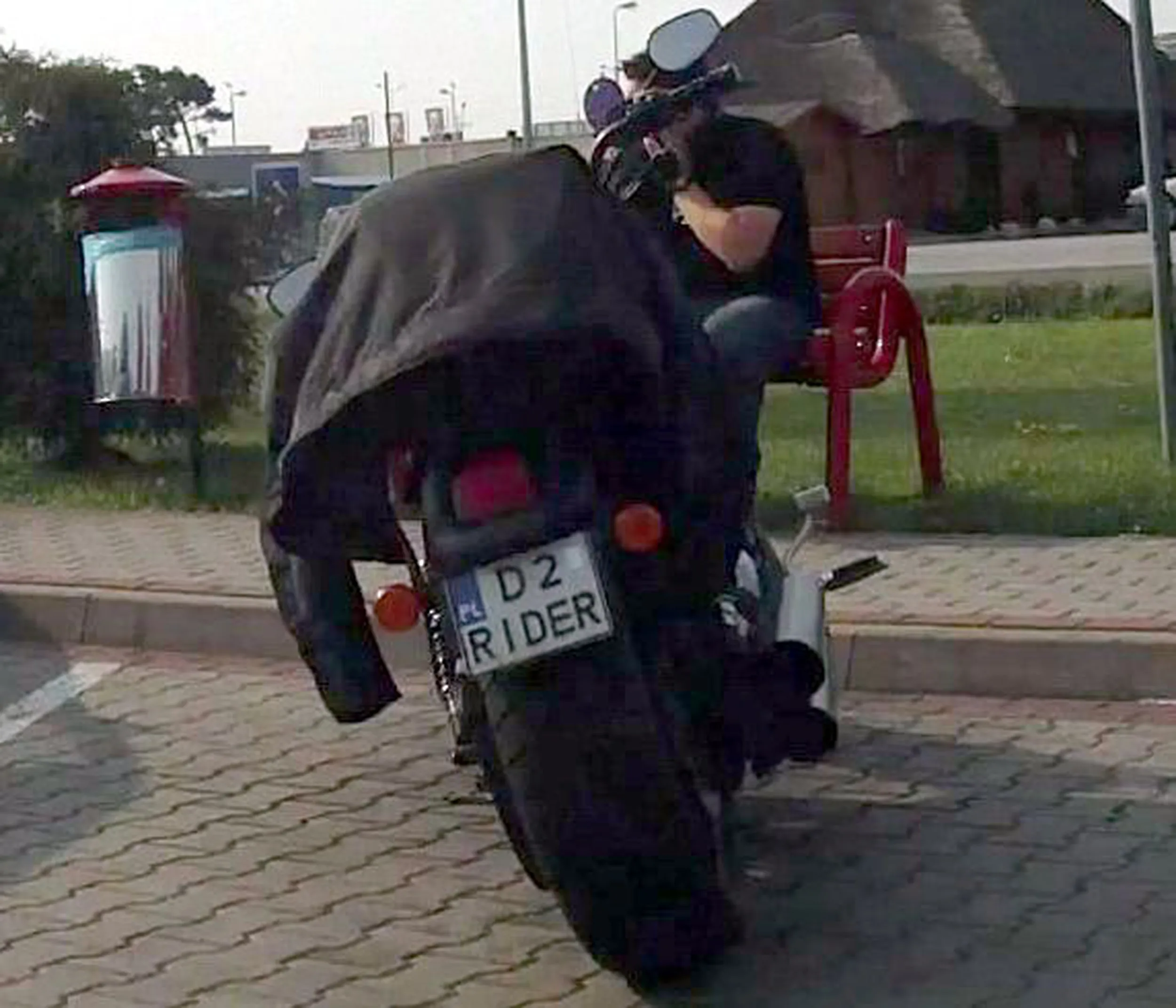 Fajny numer, blacha D2 RIDER