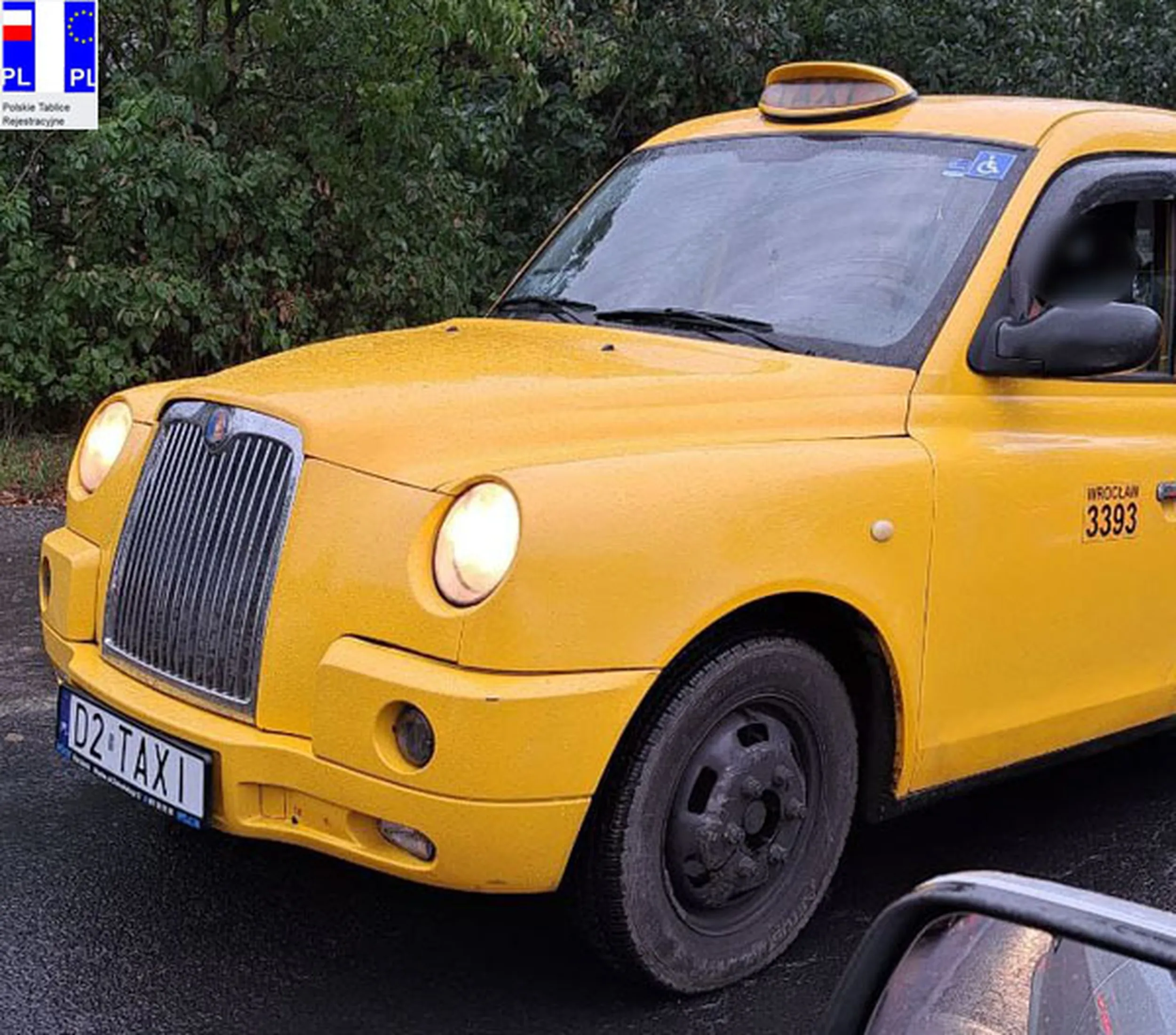 Fajny numer, blacha D2 TAXI