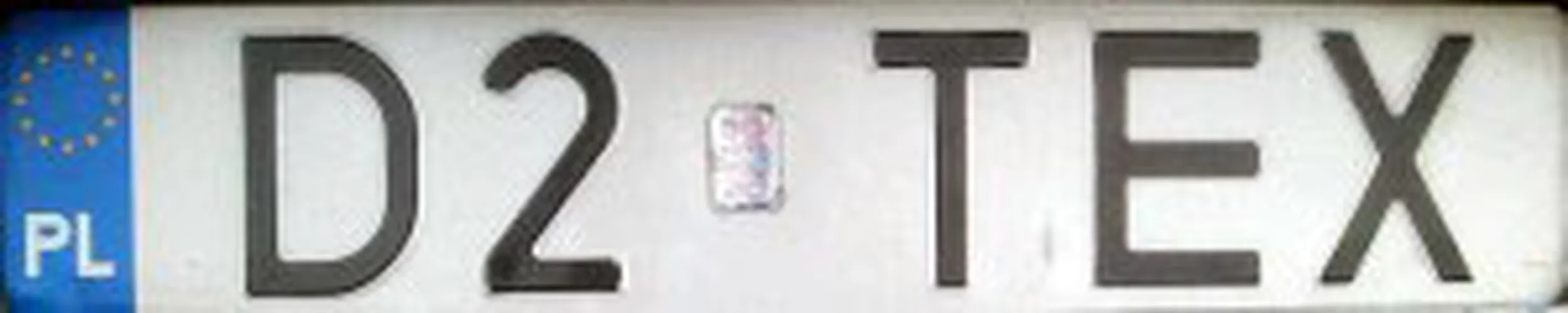 Fajny numer, blacha D2 TEX