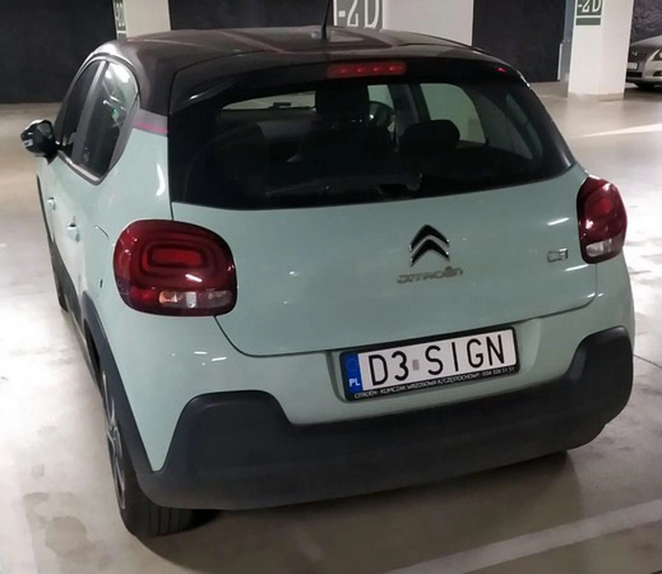 Fajny numer, blacha D3 SIGN