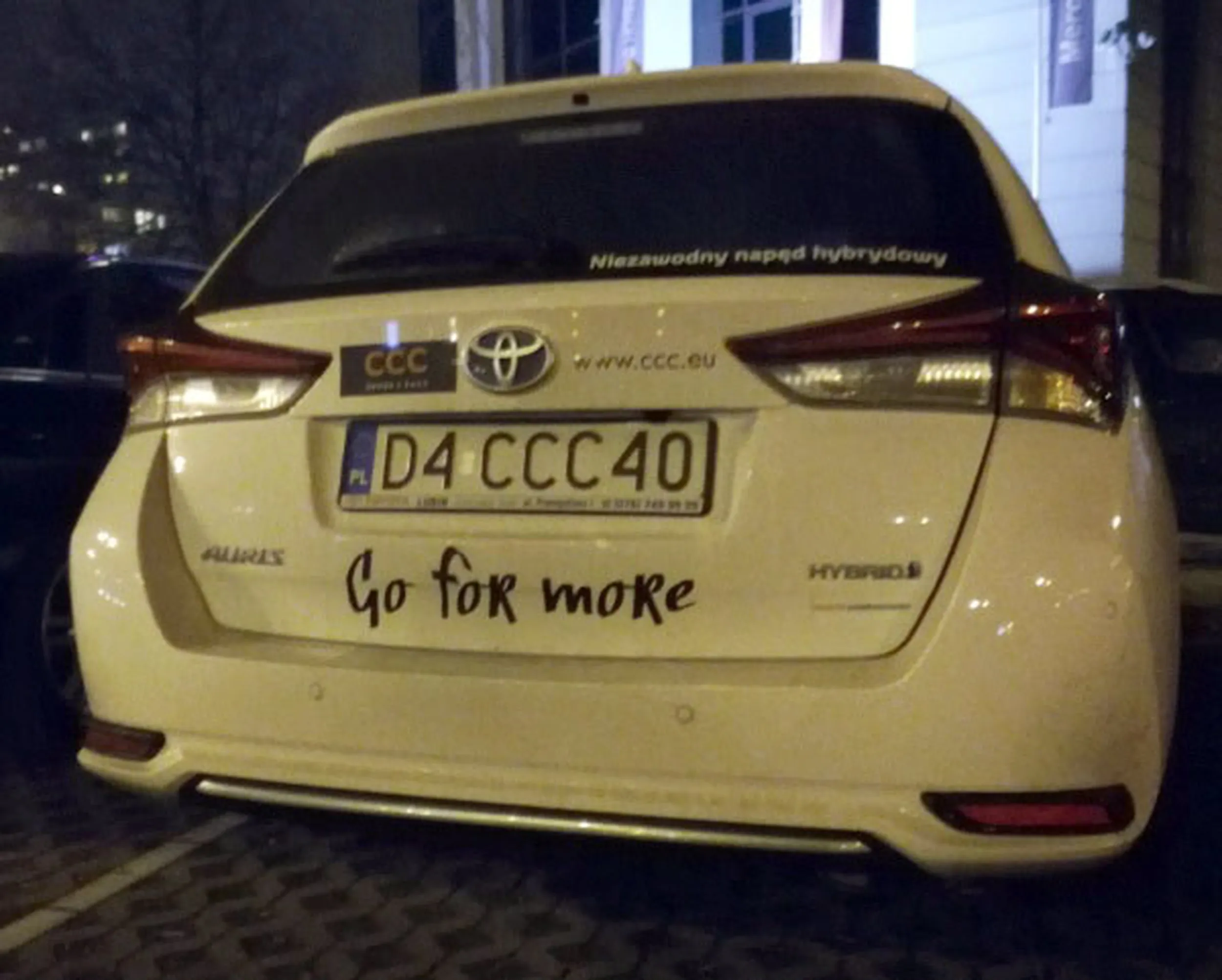 Fajny numer, blacha D4 CCC40