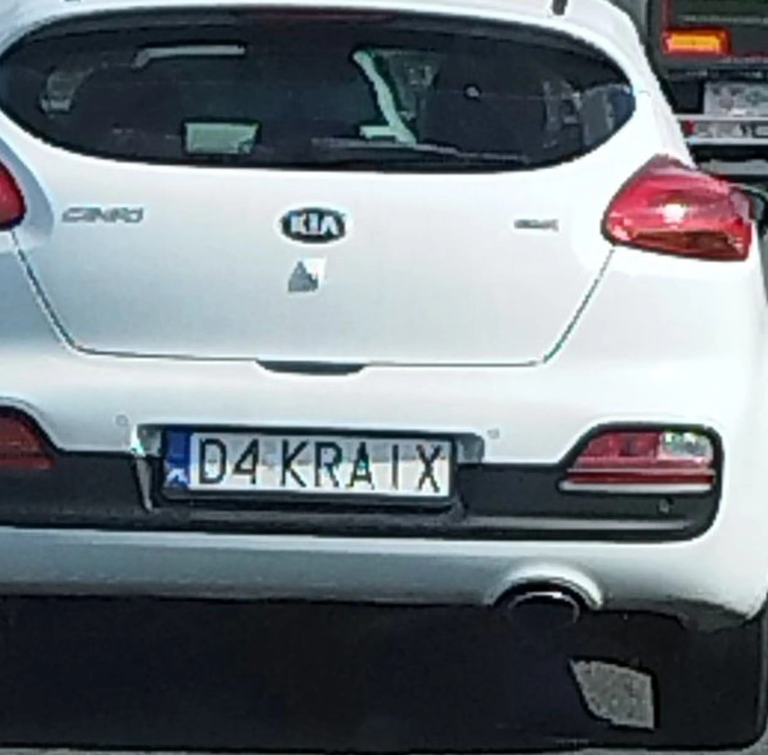 Fajny numer, blacha D4 KRAIX
