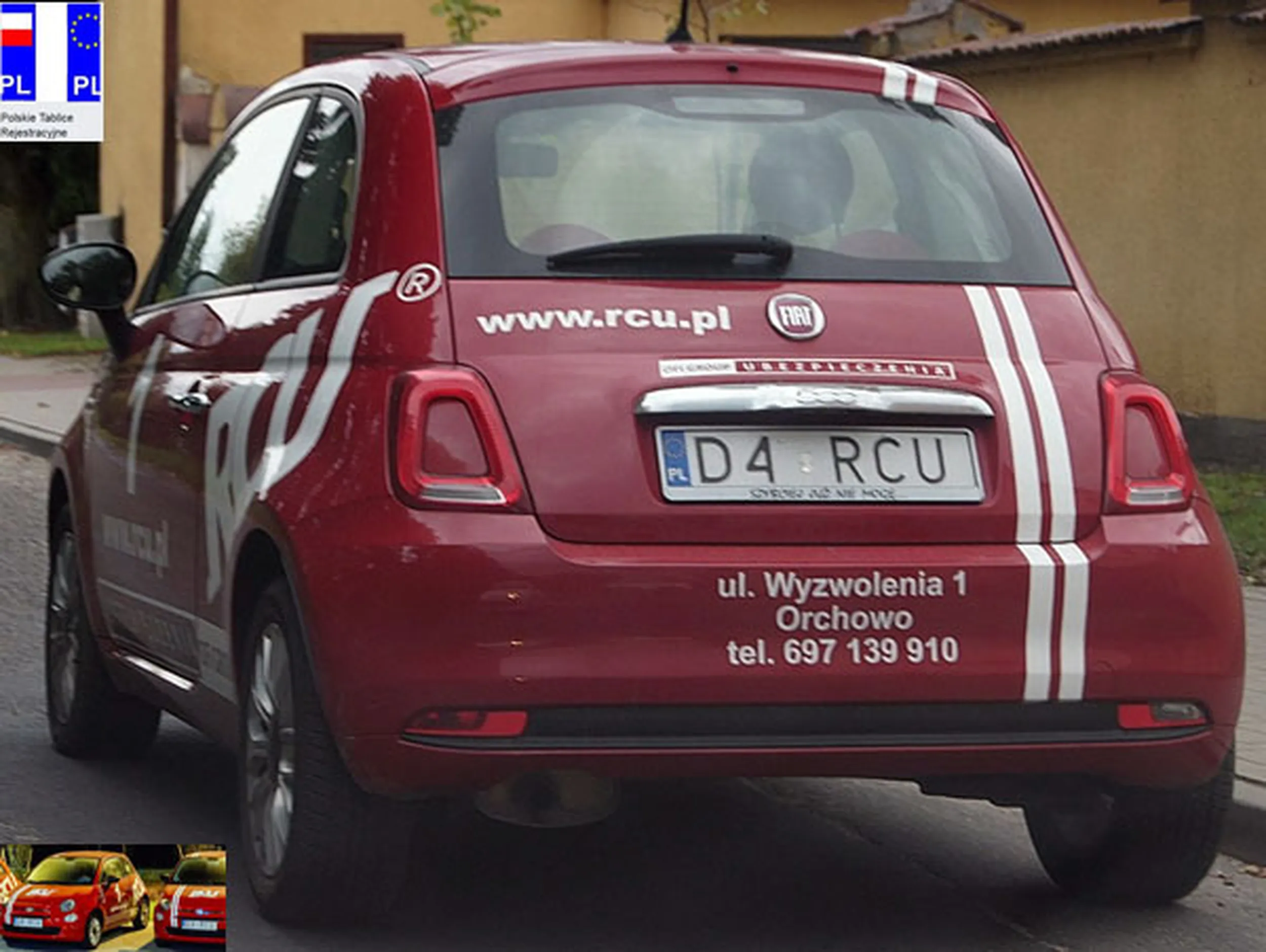 Fajny numer, blacha D4 RCU