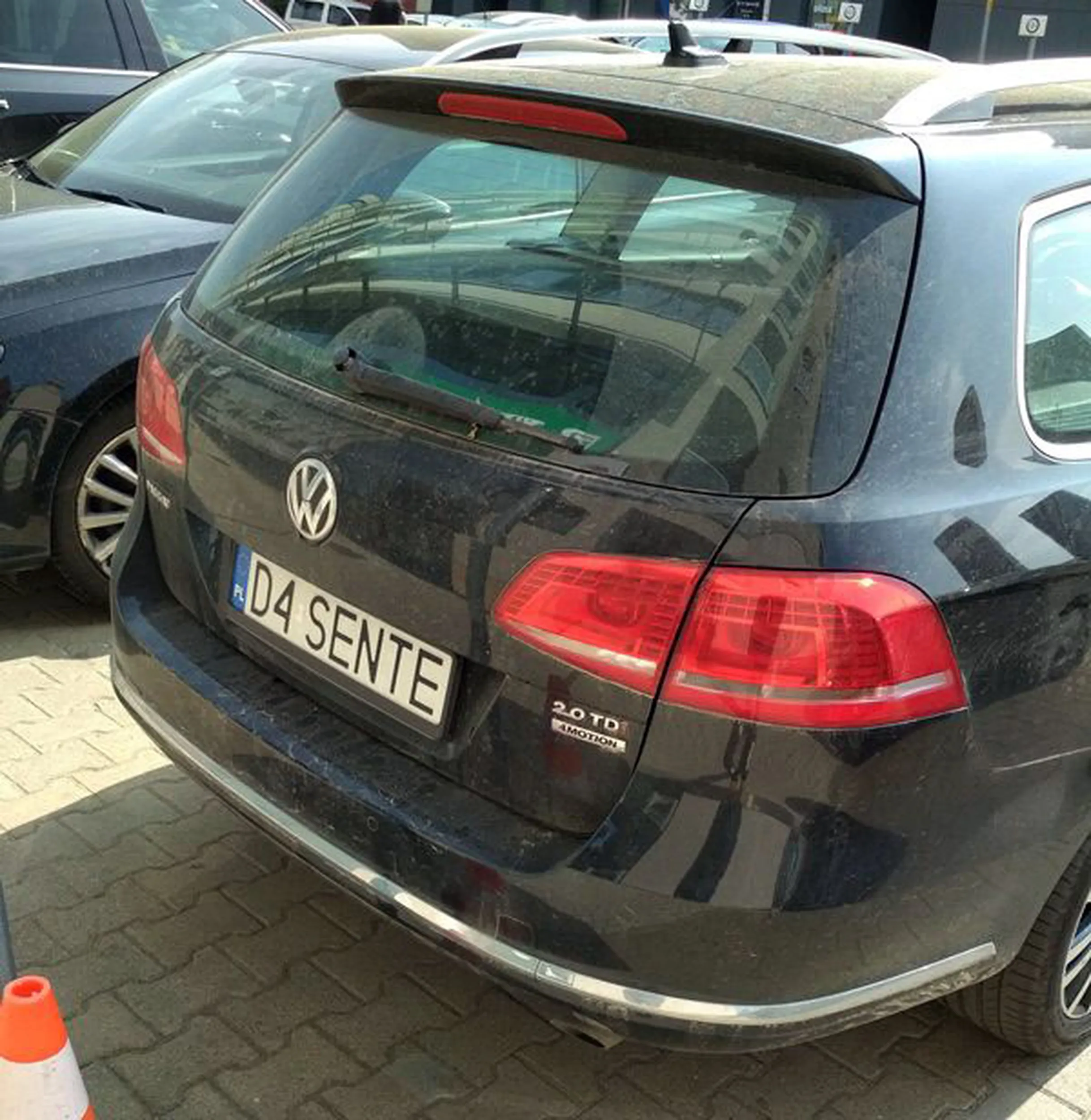 Fajny numer, blacha D4 SENTE