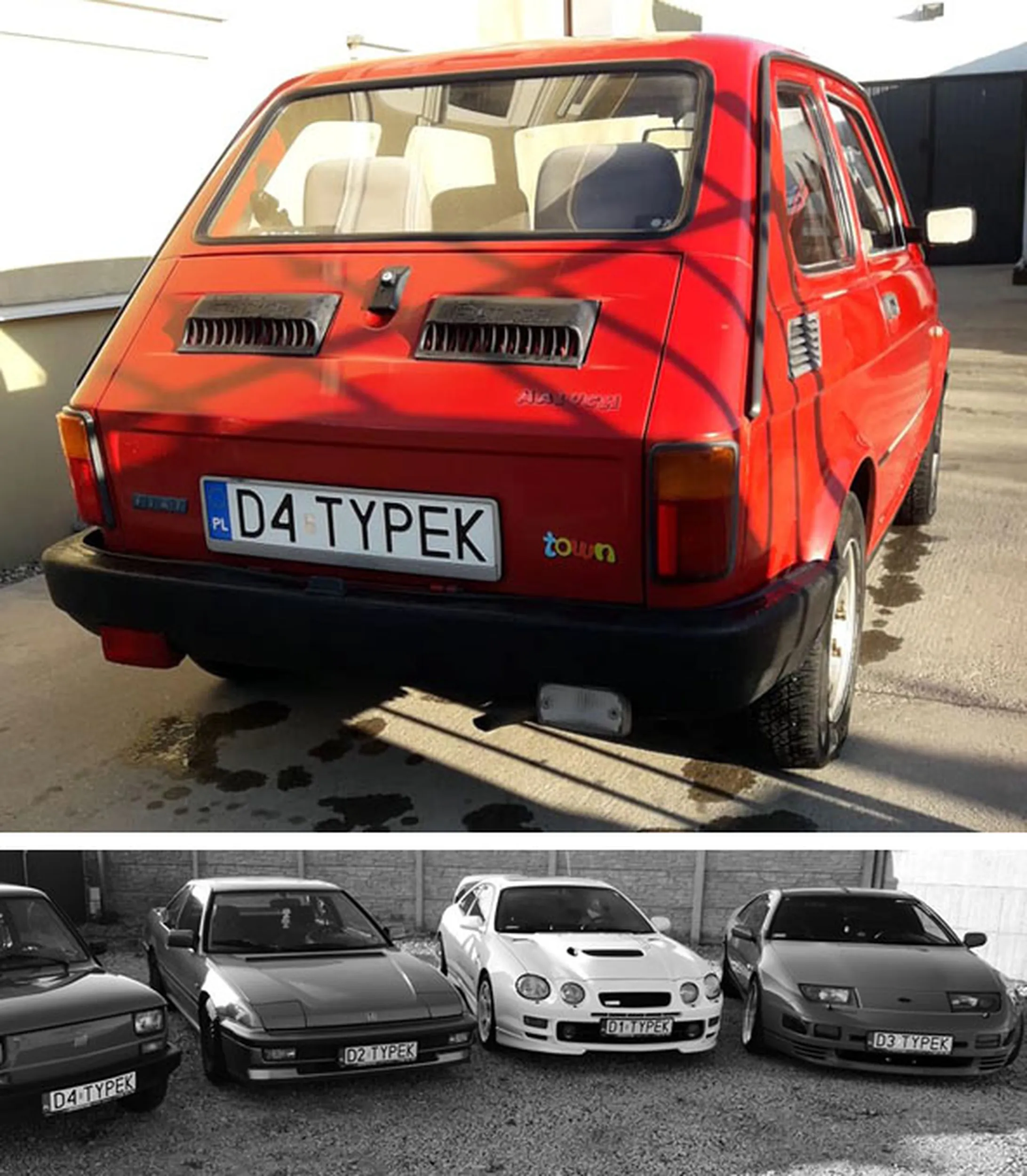 Fajny numer, blacha D4 TYPEK