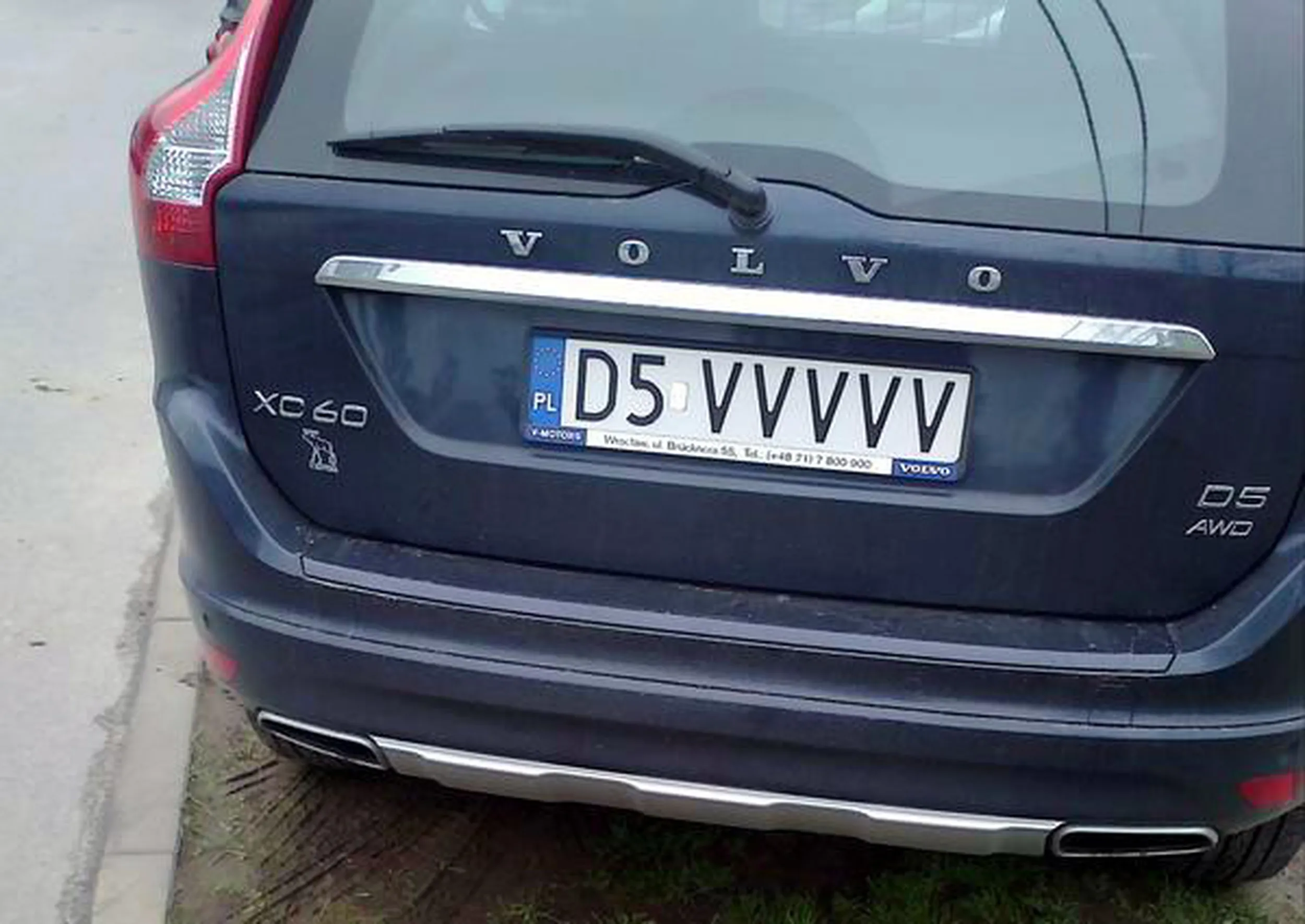 Fajny numer, blacha D5 VVVVV