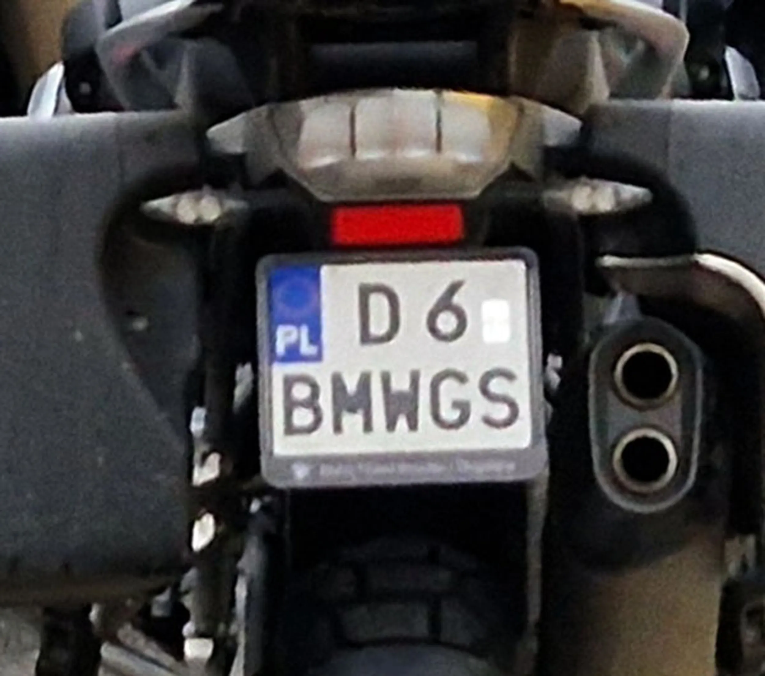Fajny numer, blacha D6 BMWGS