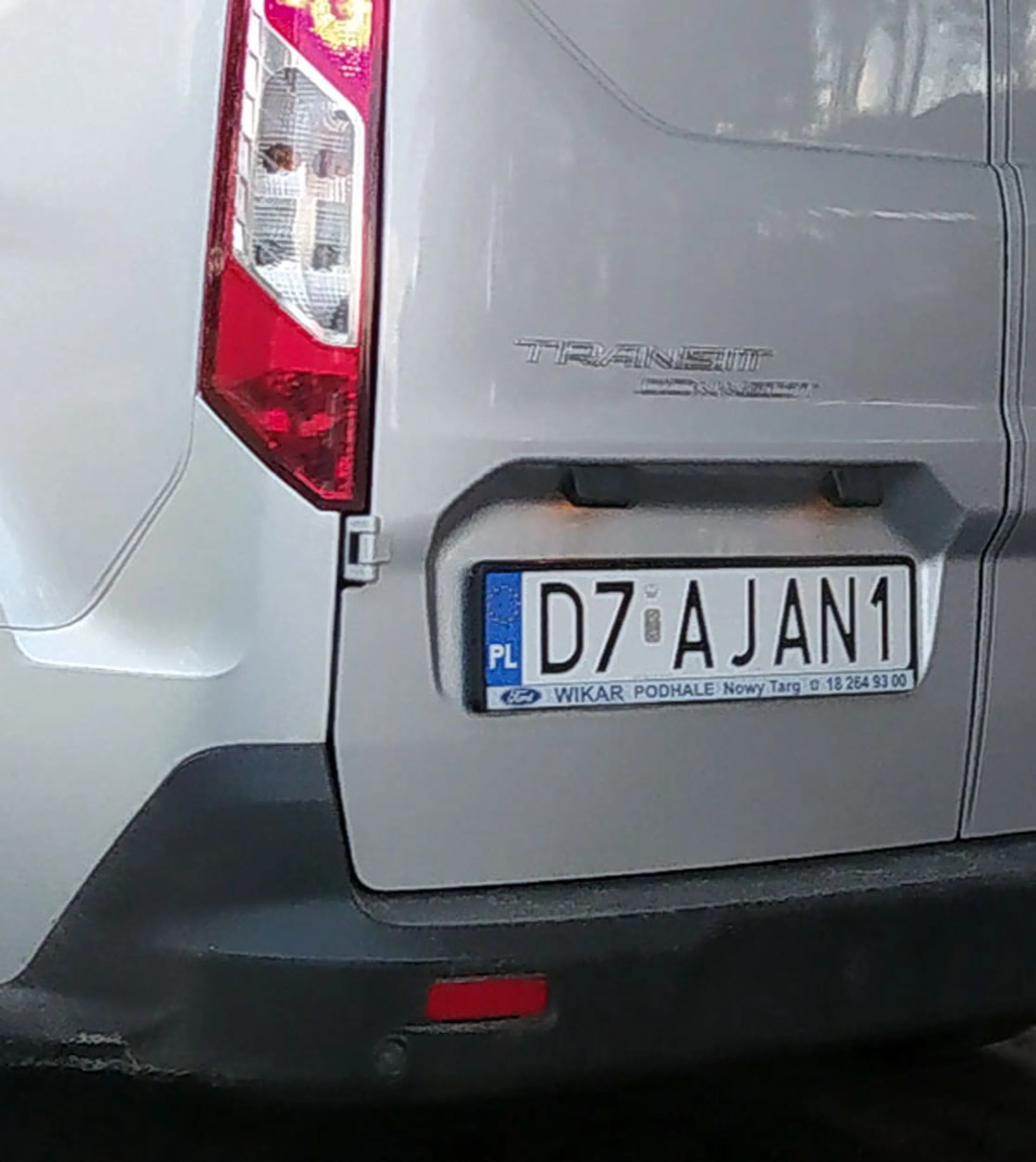 Fajny numer, blacha D7 AJAN1