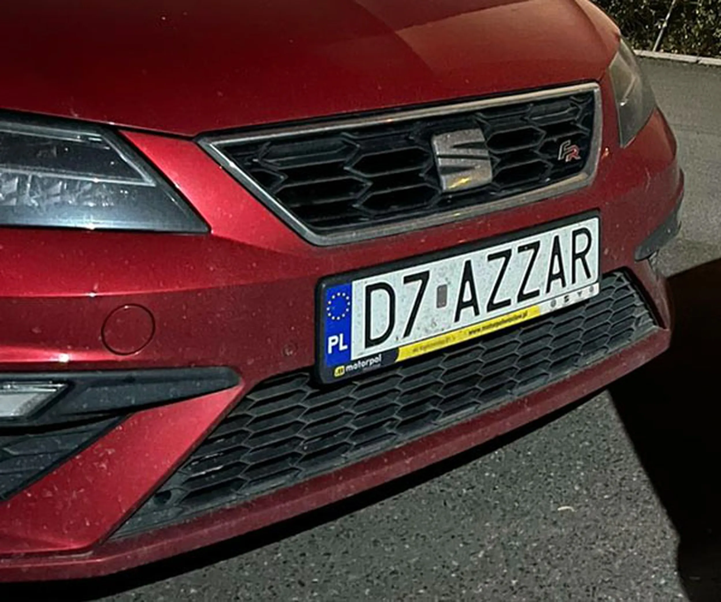 Fajny numer, blacha D7 AZZAR