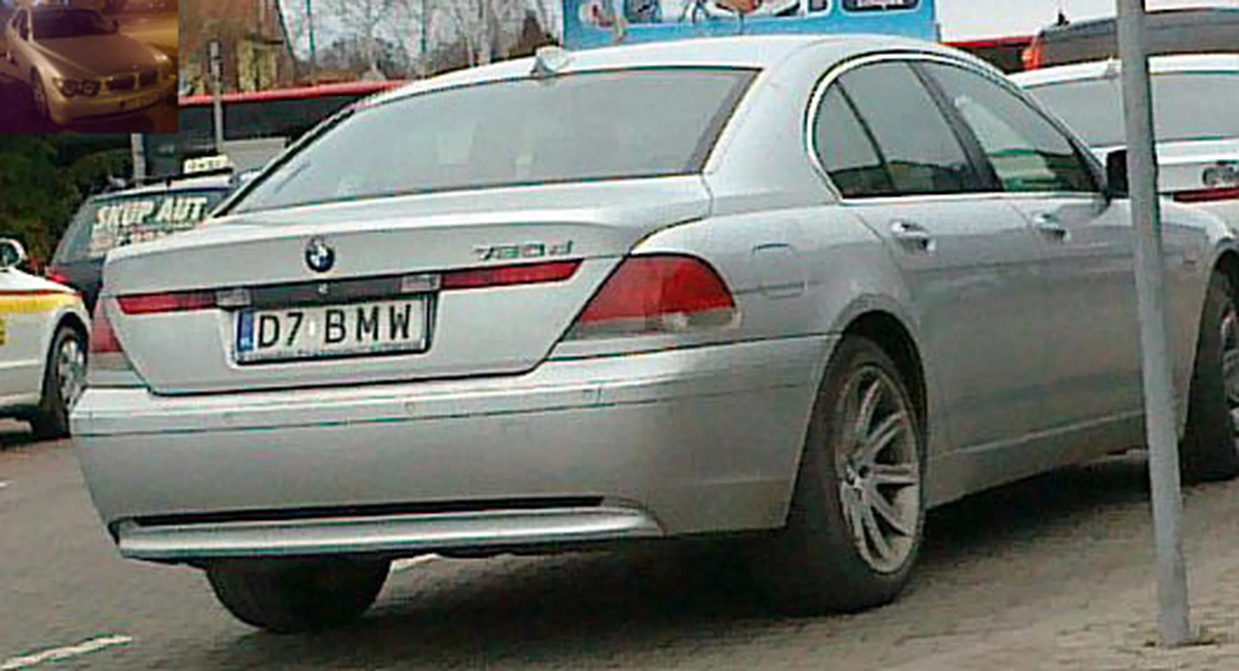 Fajny numer, blacha D7 BMW