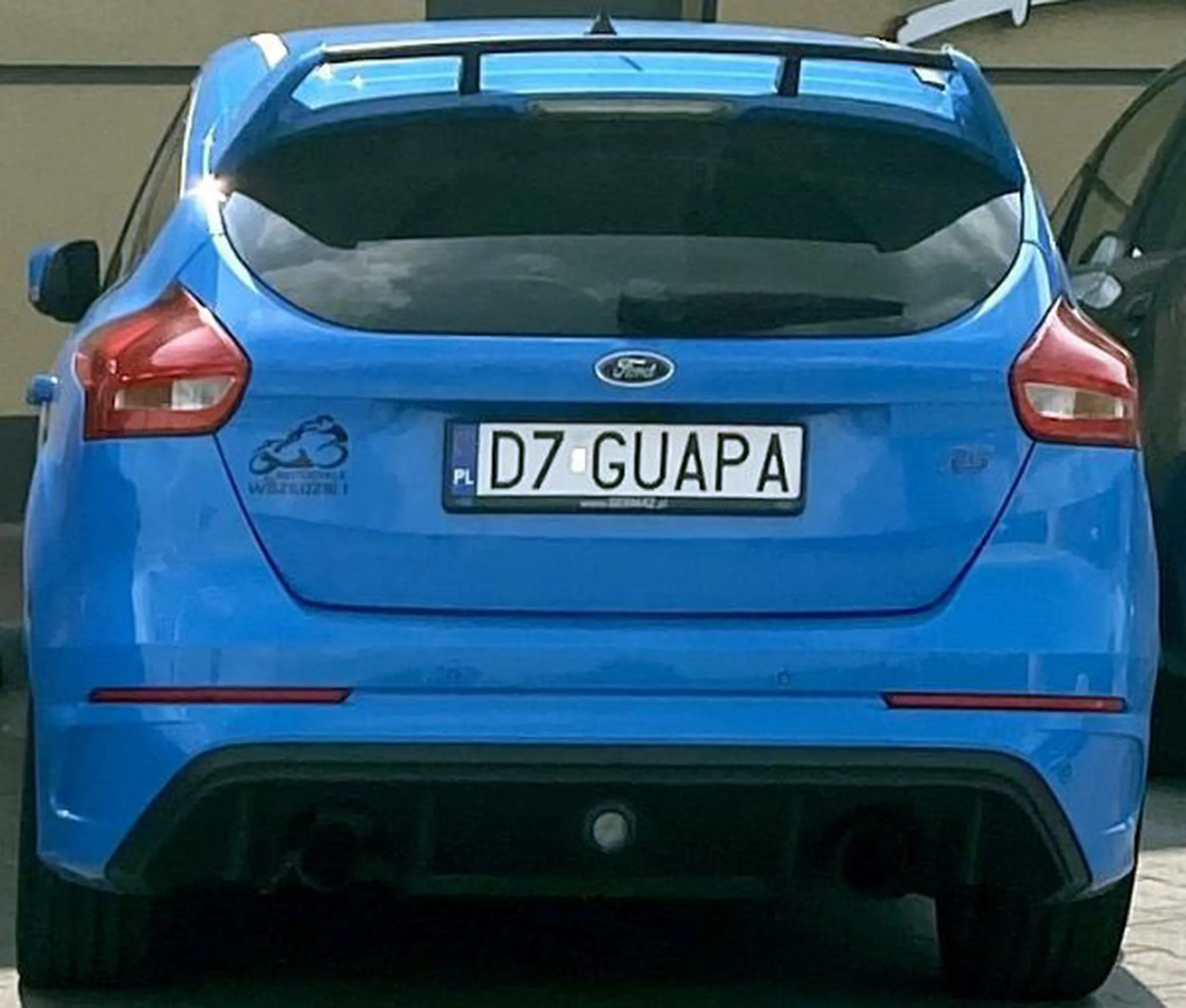 Fajny numer, blacha D7 GUAPA