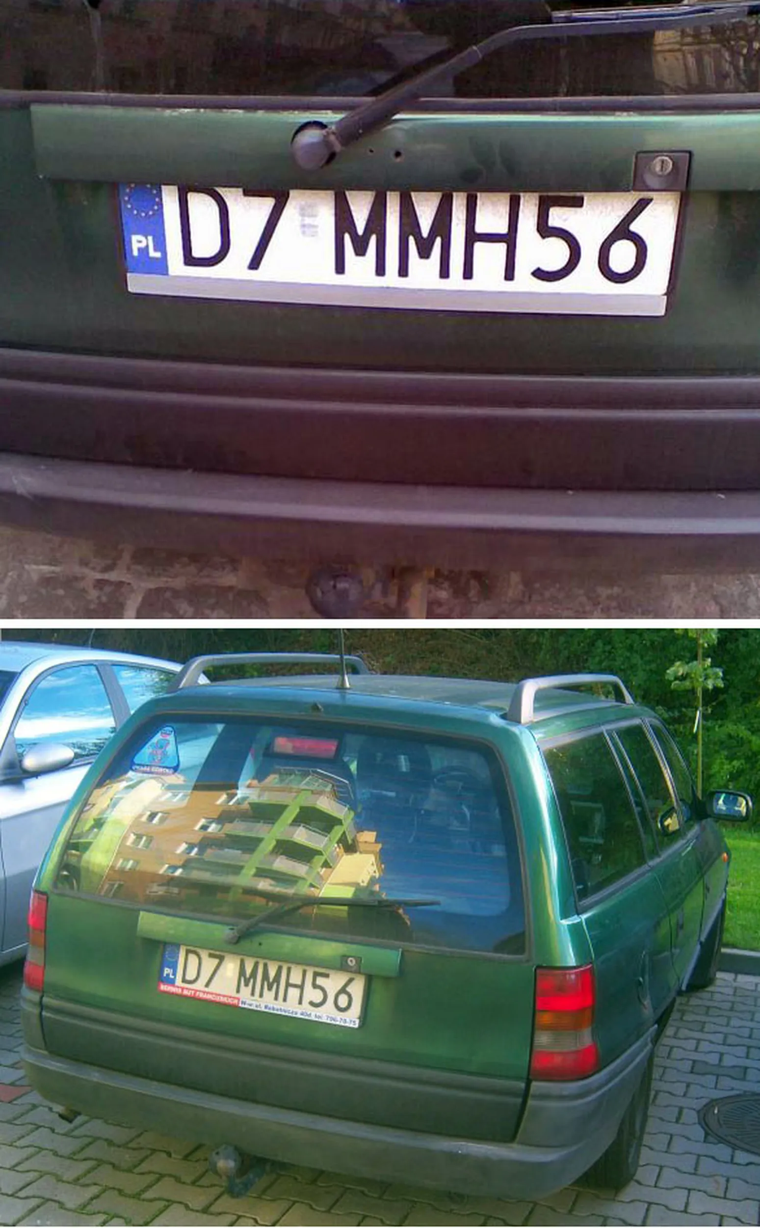 Fajny numer, blacha D7 MMH56