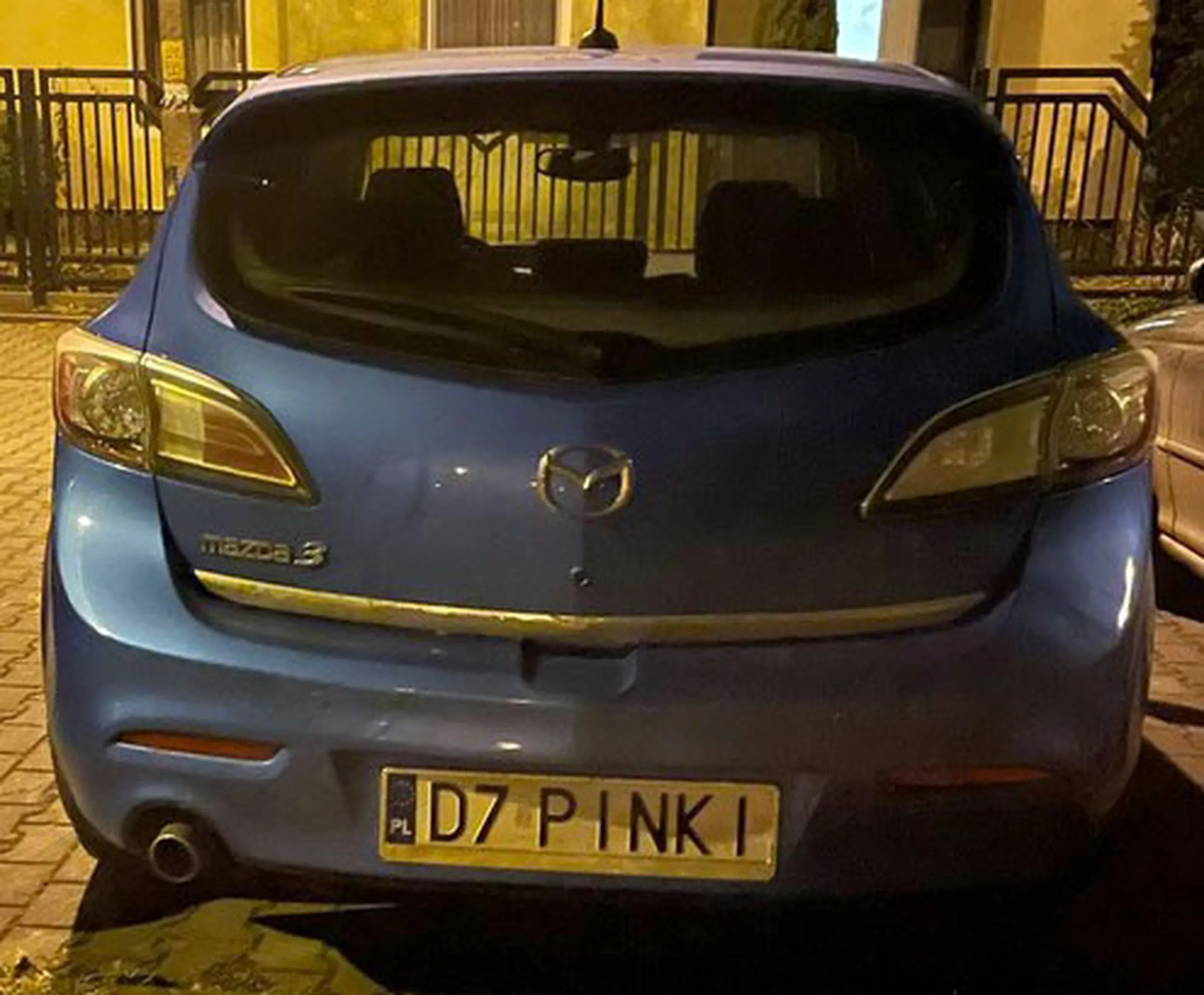 Fajny numer, blacha D7 PINKI