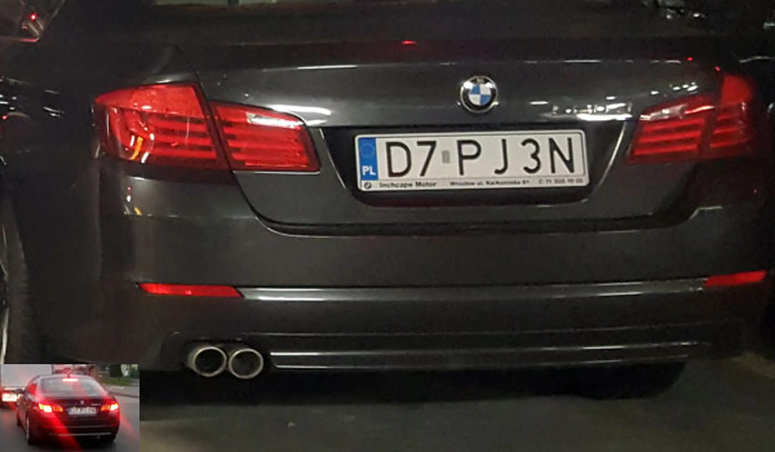 Fajny numer, blacha D7 PJ3N