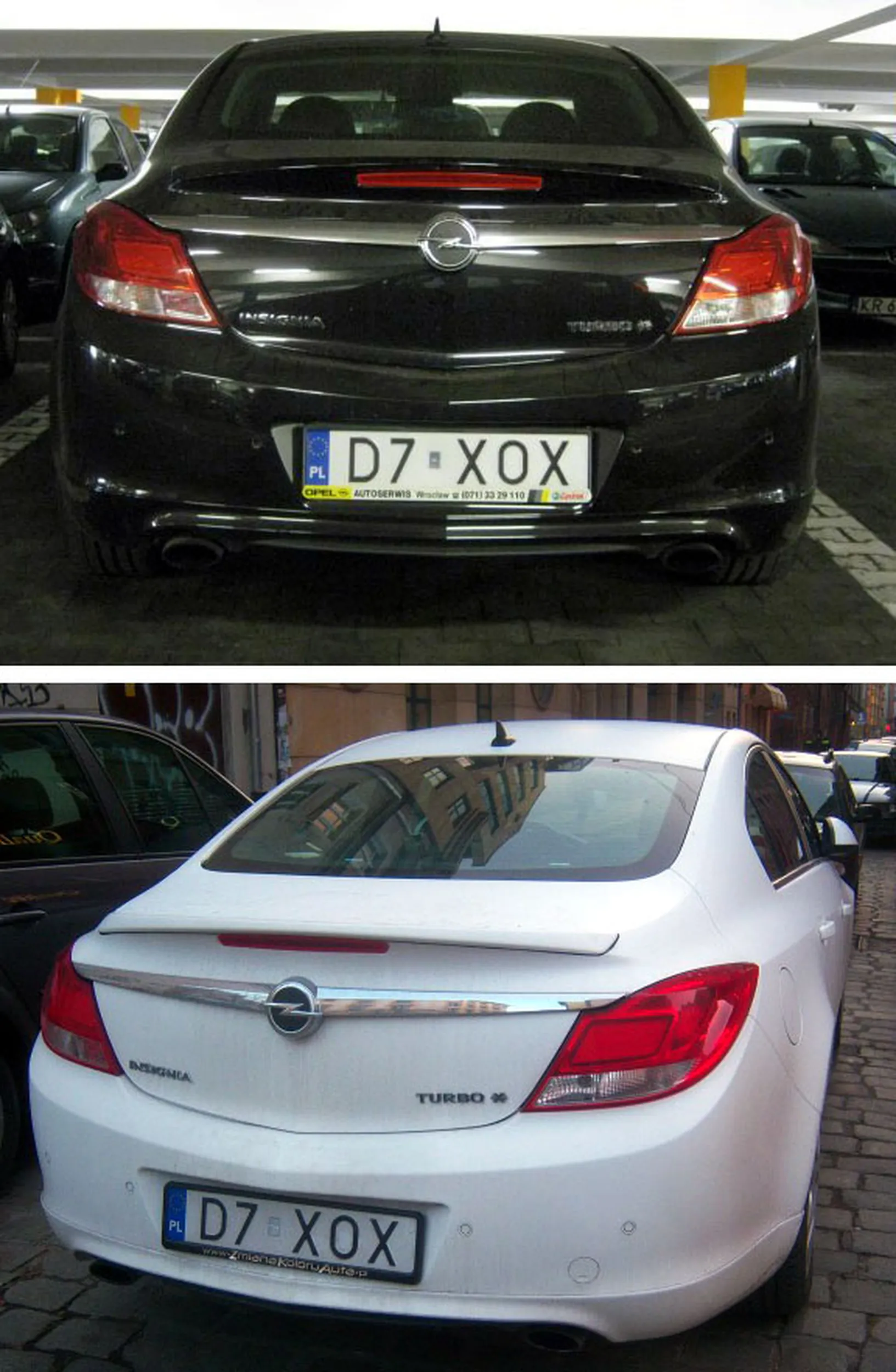 Fajny numer, blacha D7 XOX