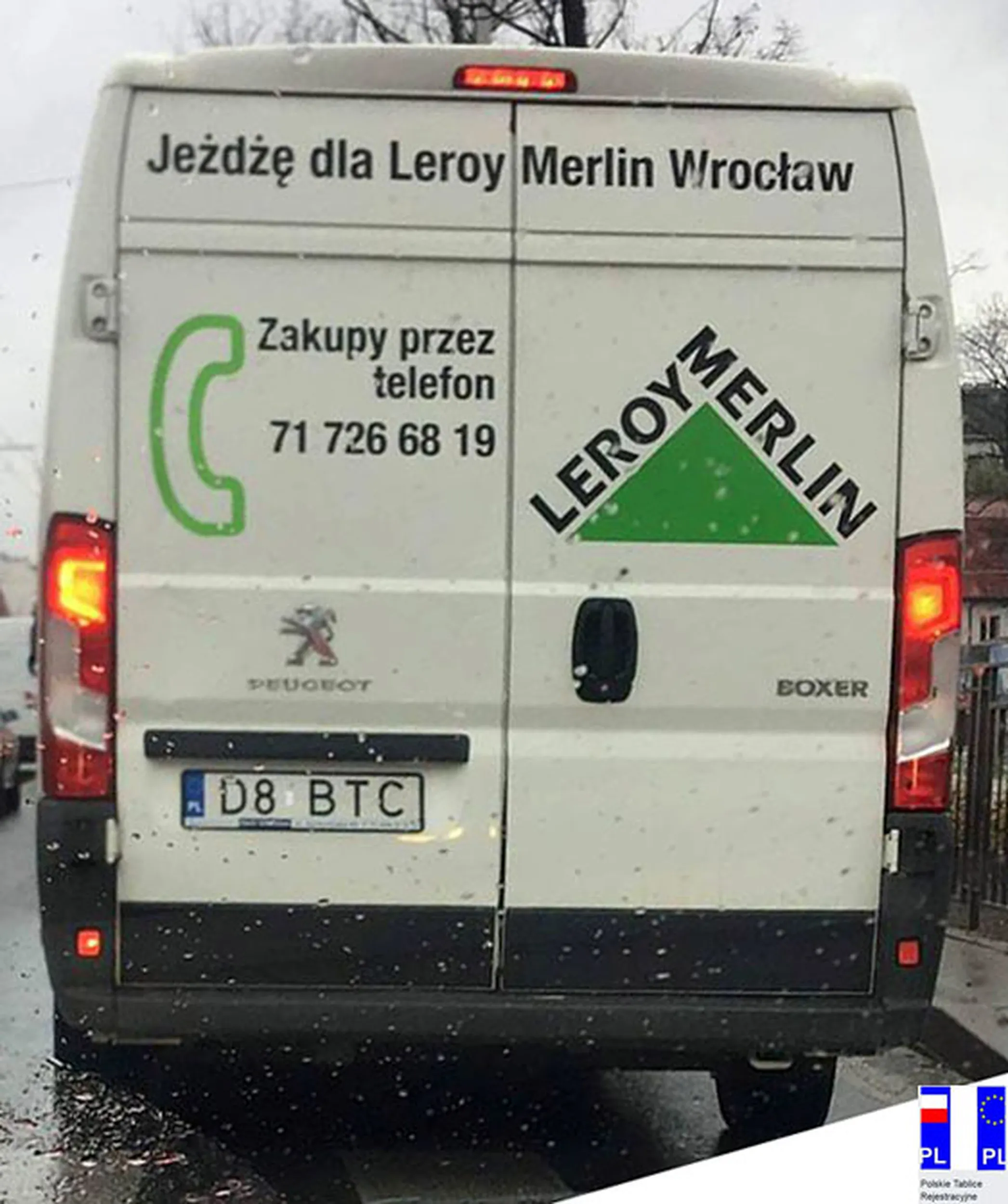 Fajny numer, blacha D8 BTC