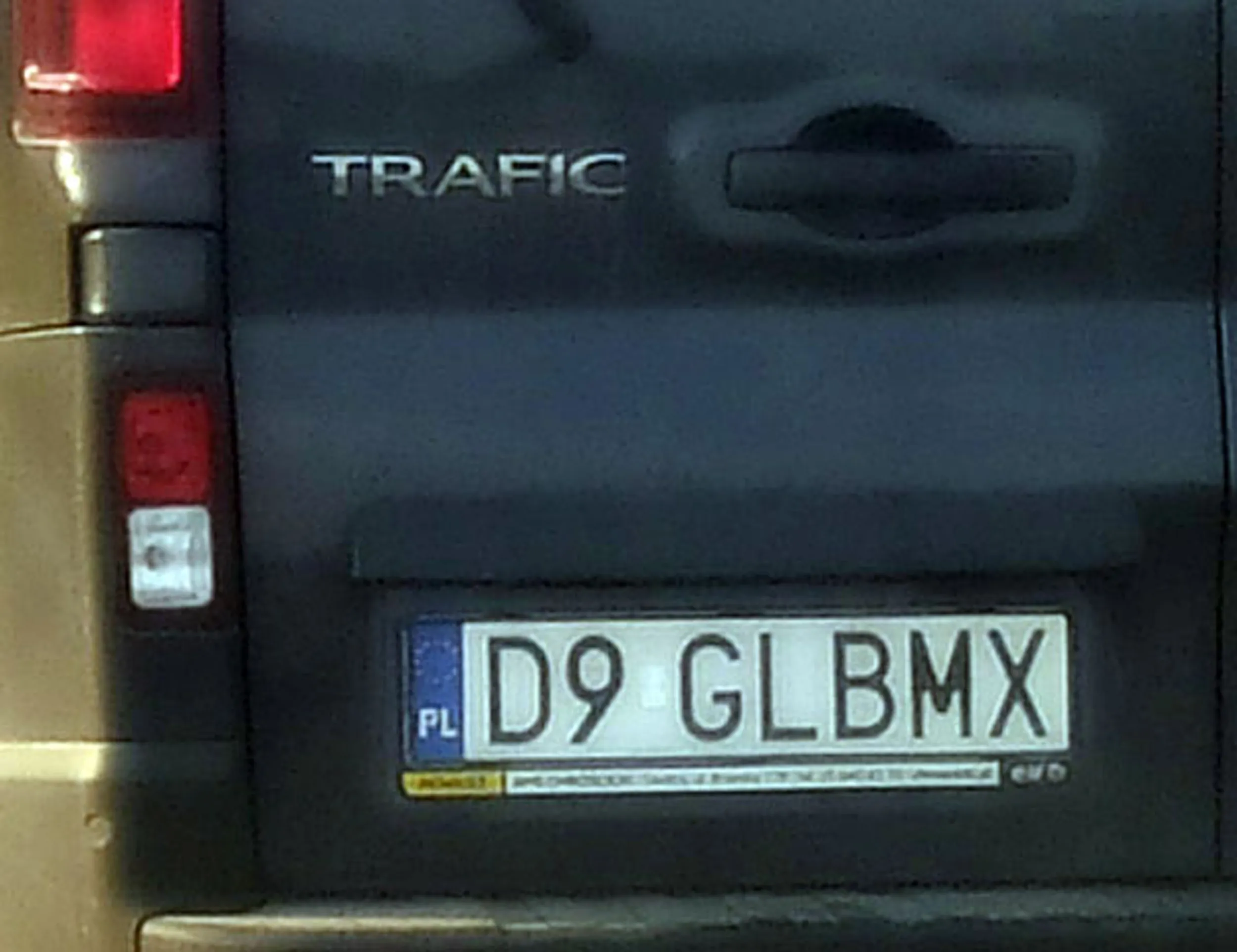 Fajny numer, blacha D9 GLBMX