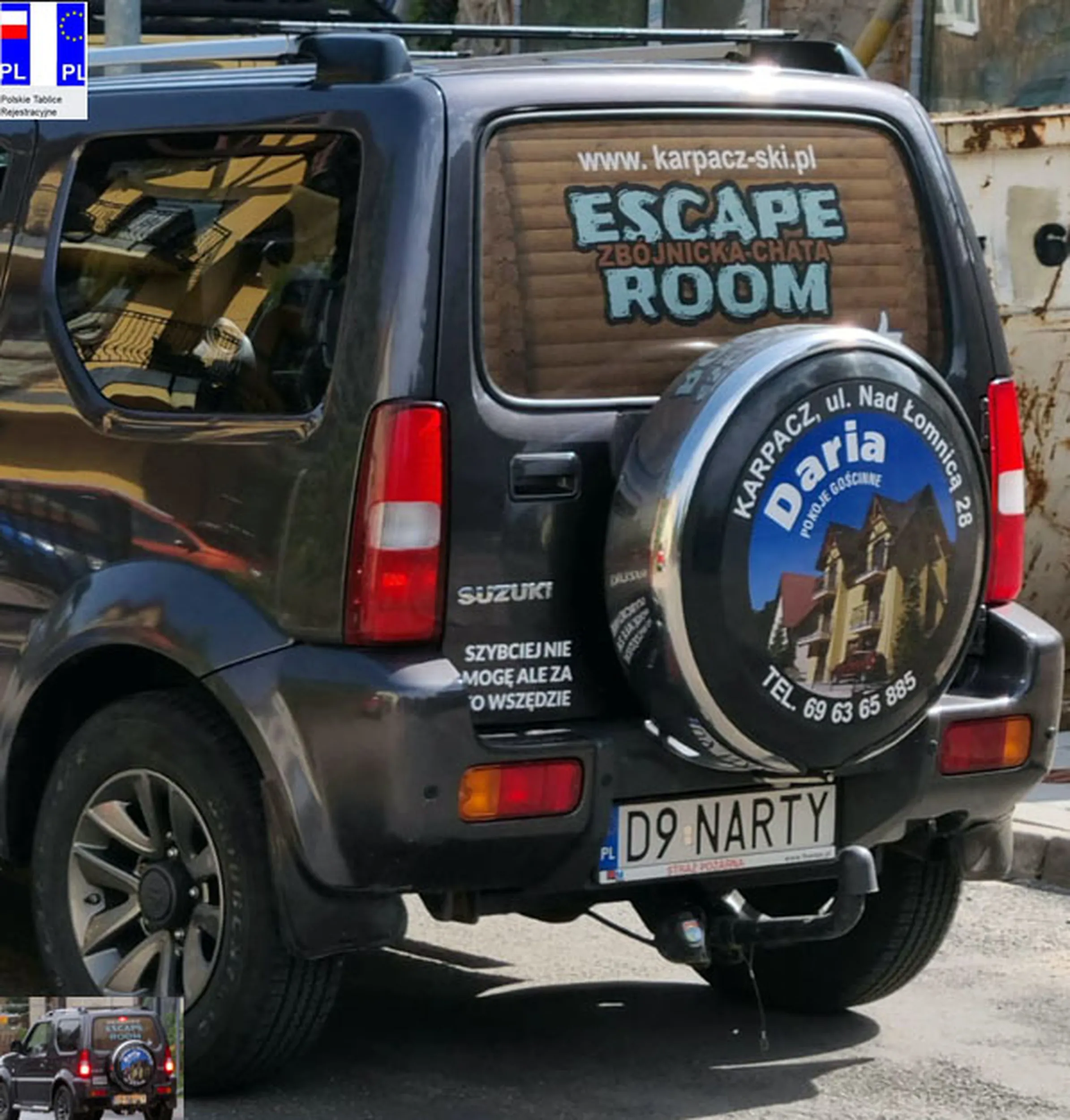 Fajny numer, blacha D9 NARTY