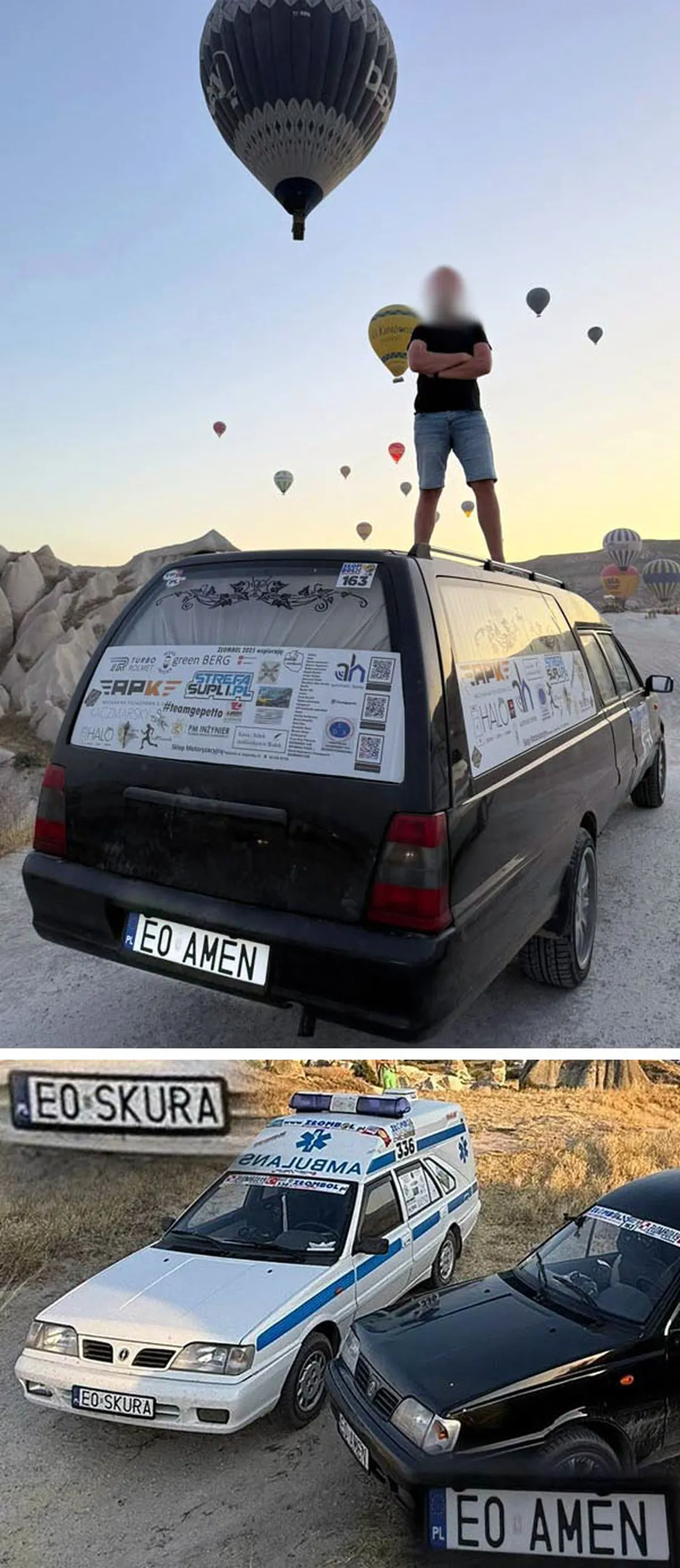 Fajny numer, blacha E0 AMEN