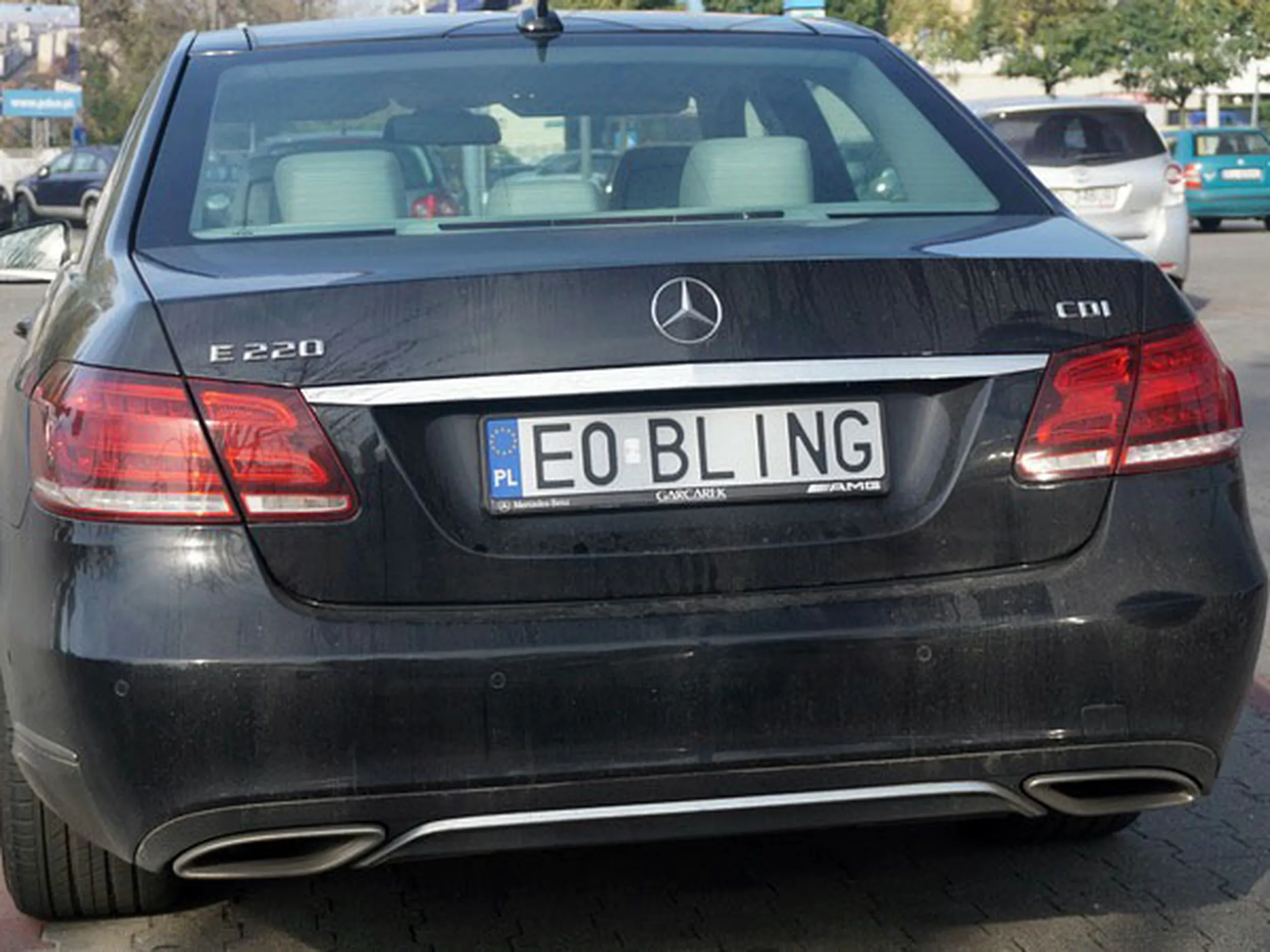 Fajny numer, blacha E0 BLING