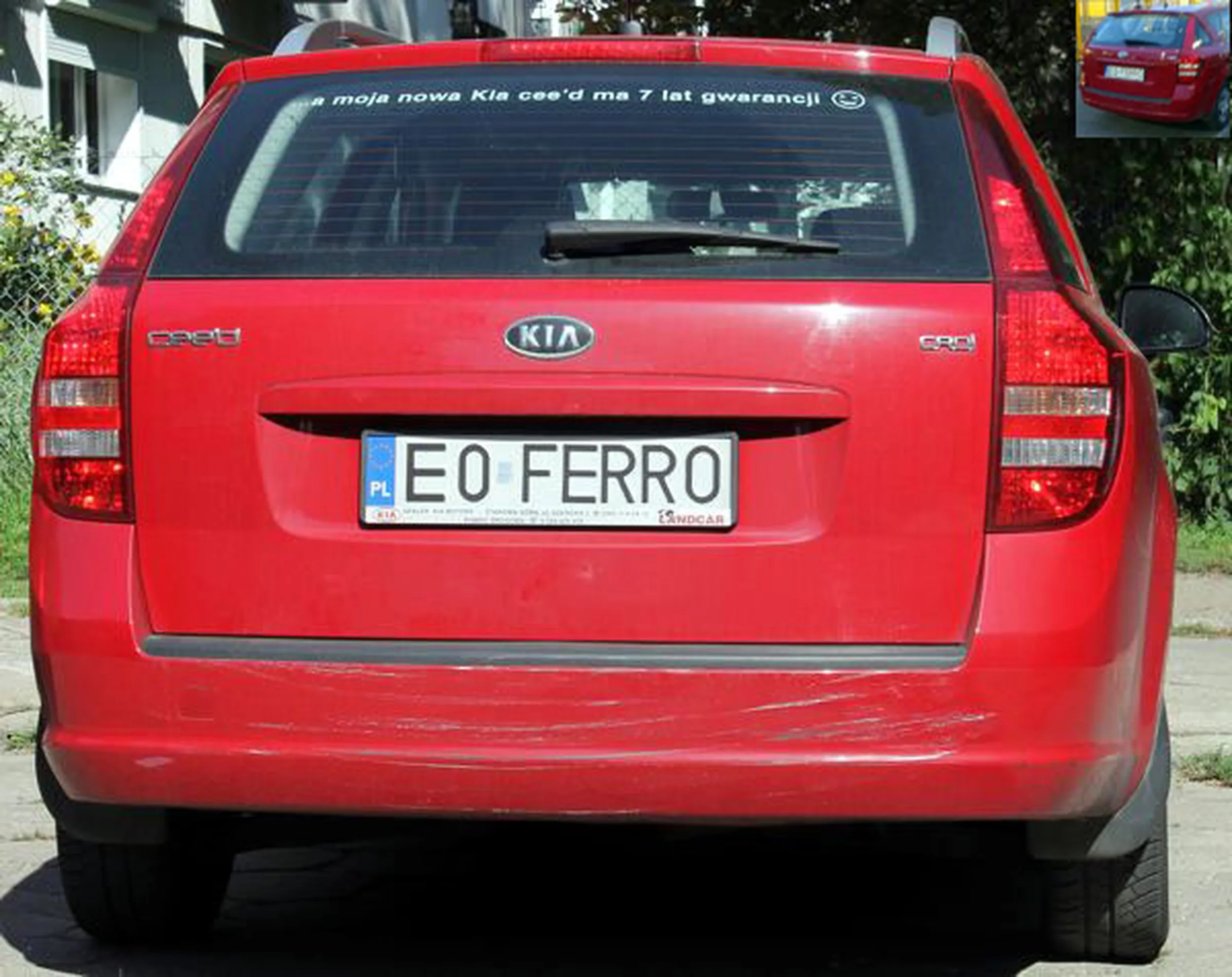 Fajny numer, blacha E0 FERRO