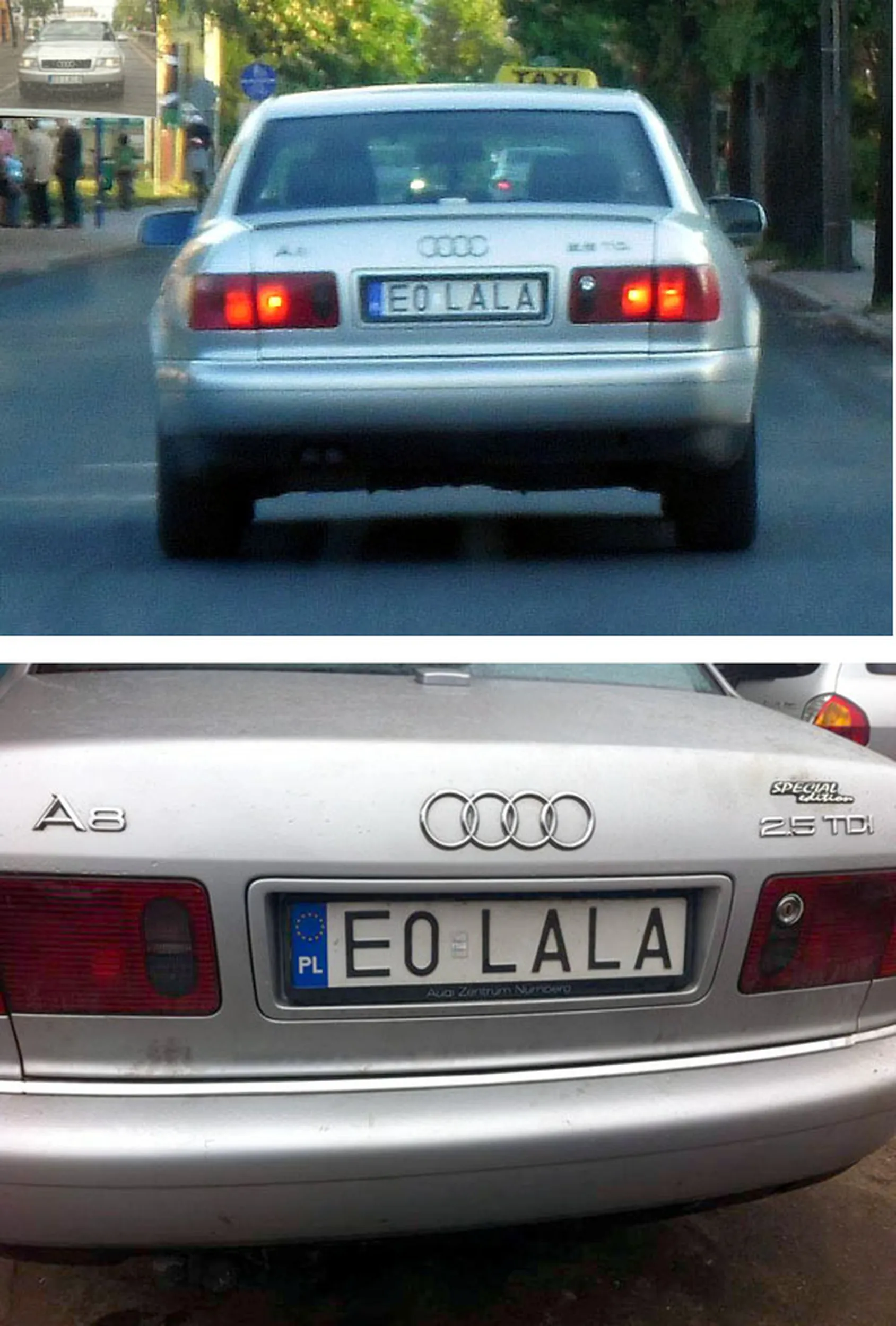 Fajny numer, blacha E0 LALA