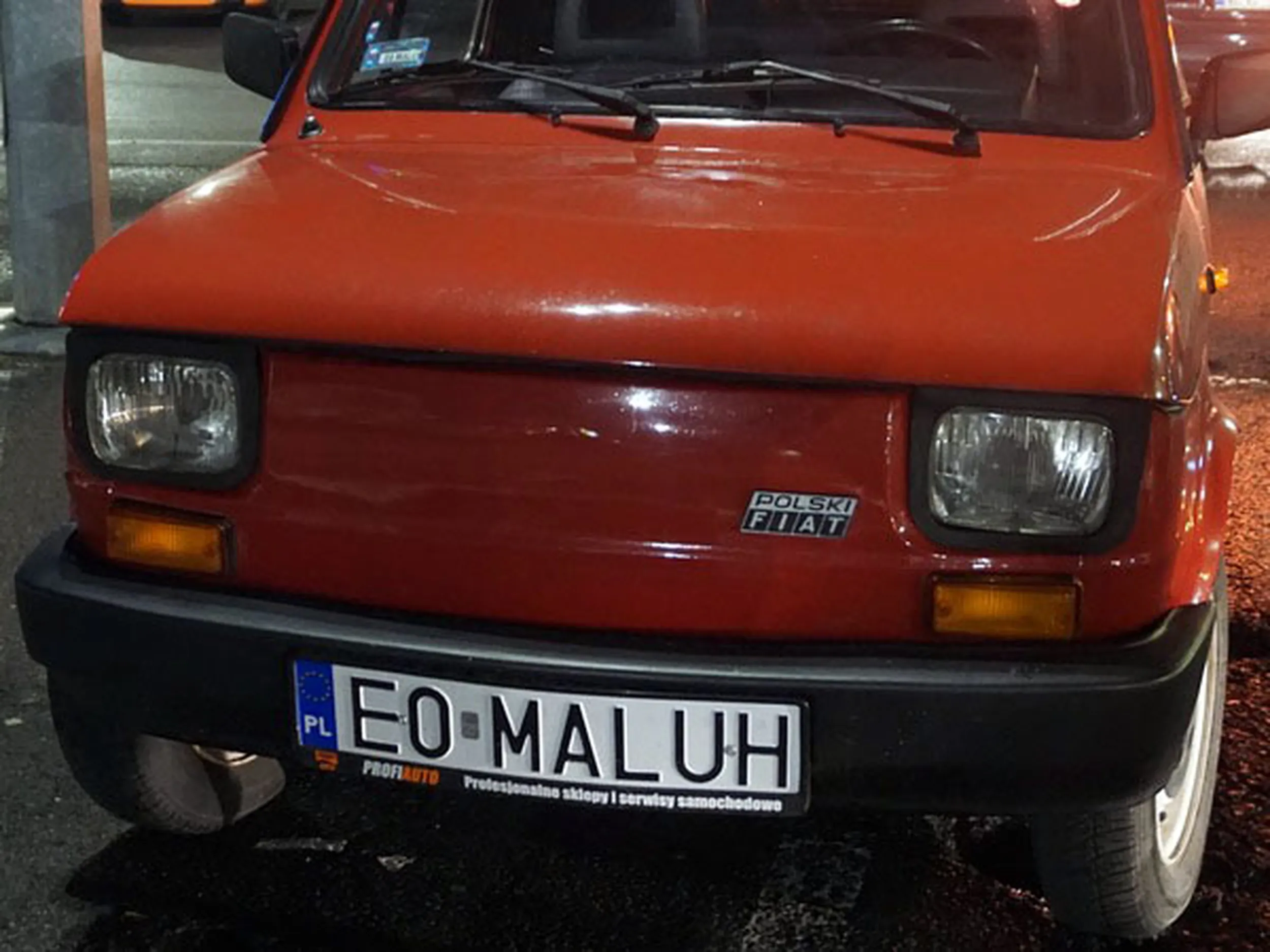 Fajny numer, blacha E0 MALUH