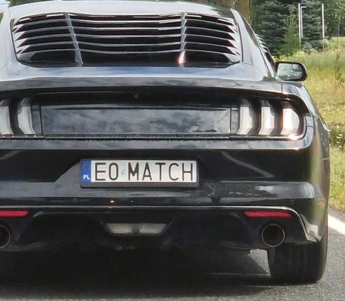 Fajny numer, blacha E0 MATCH