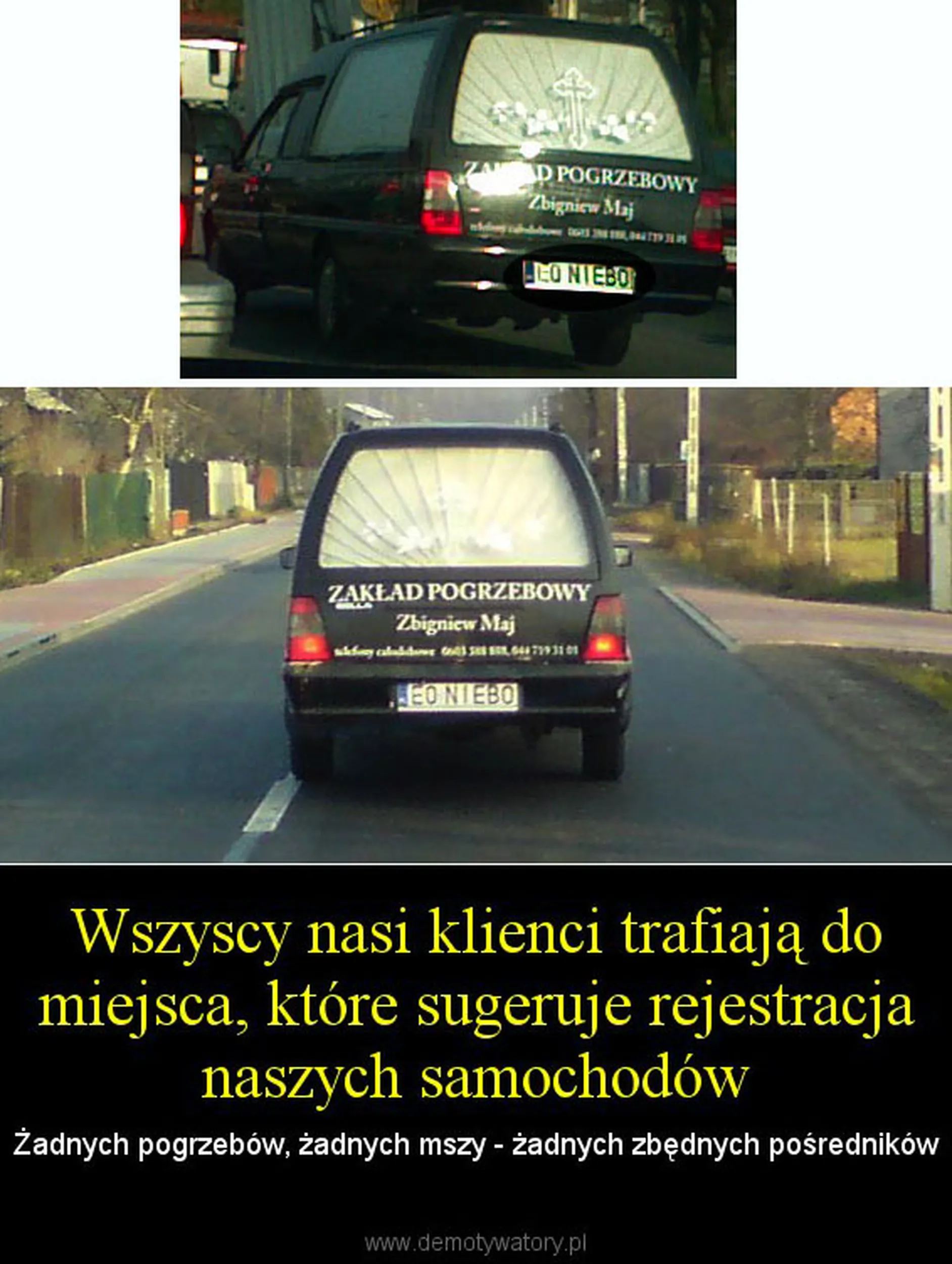 Fajny numer, blacha E0 NIEBO