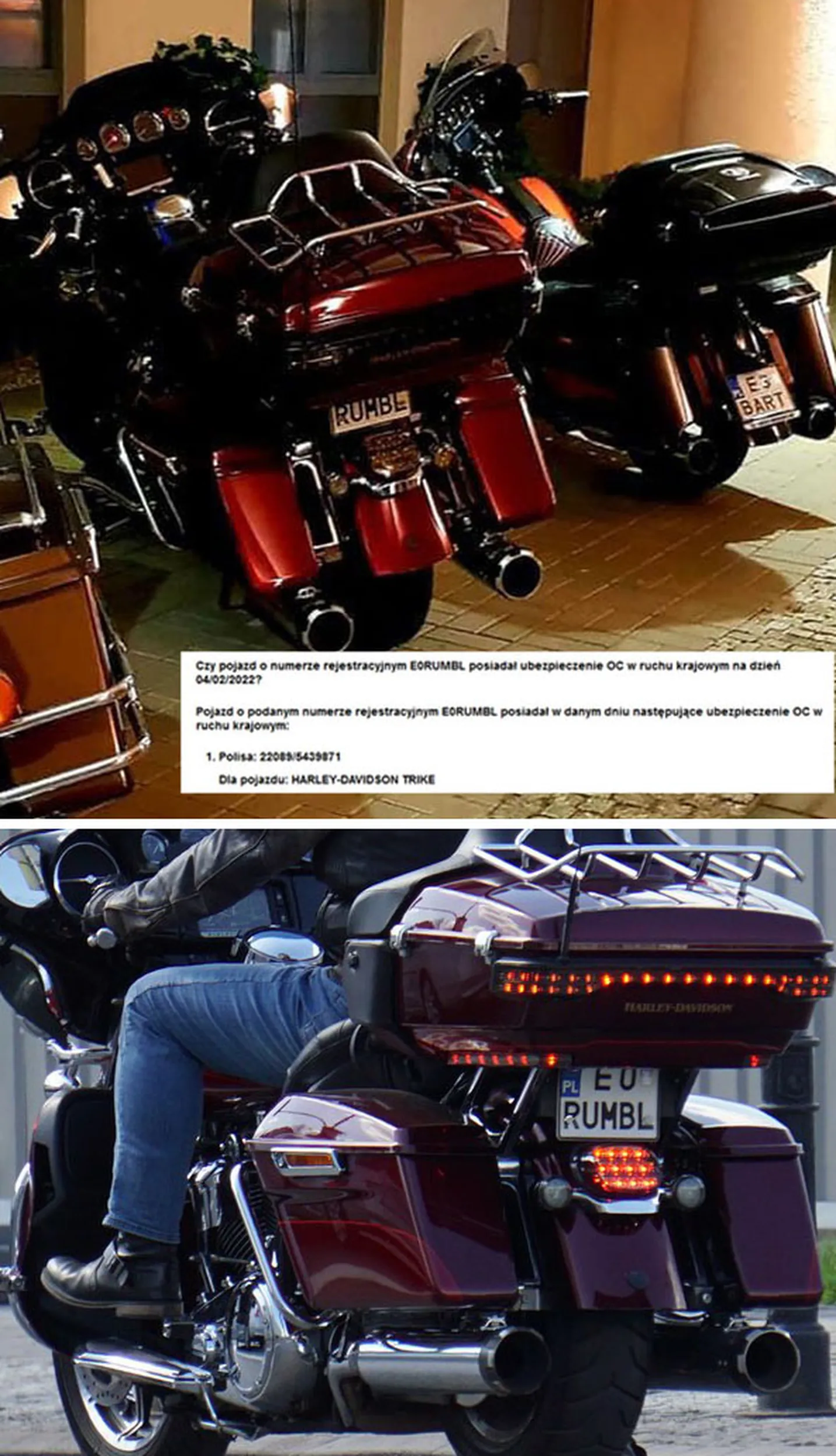 Fajny numer, blacha E0 RUMBL