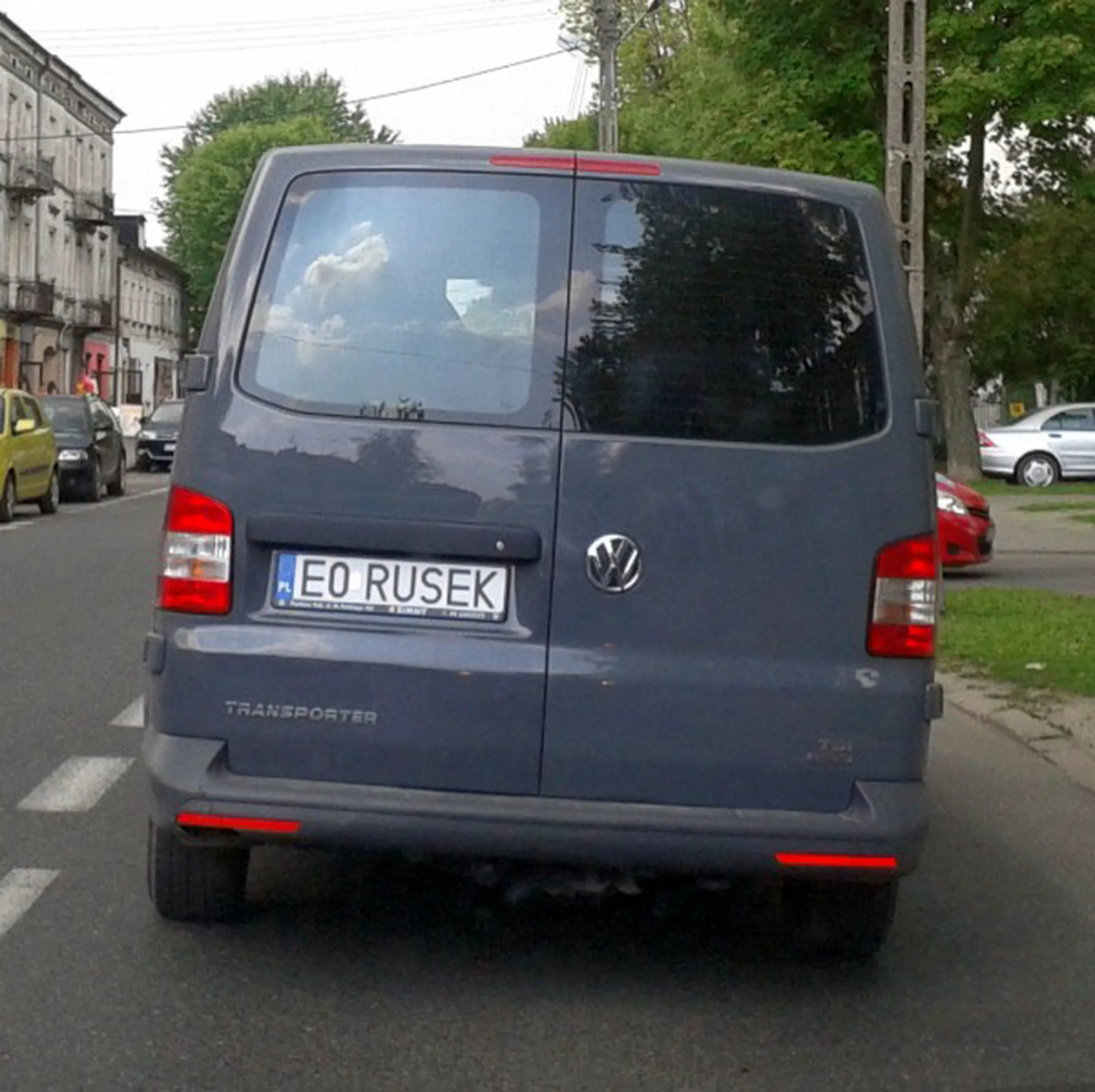 Fajny numer, blacha E0 RUSEK