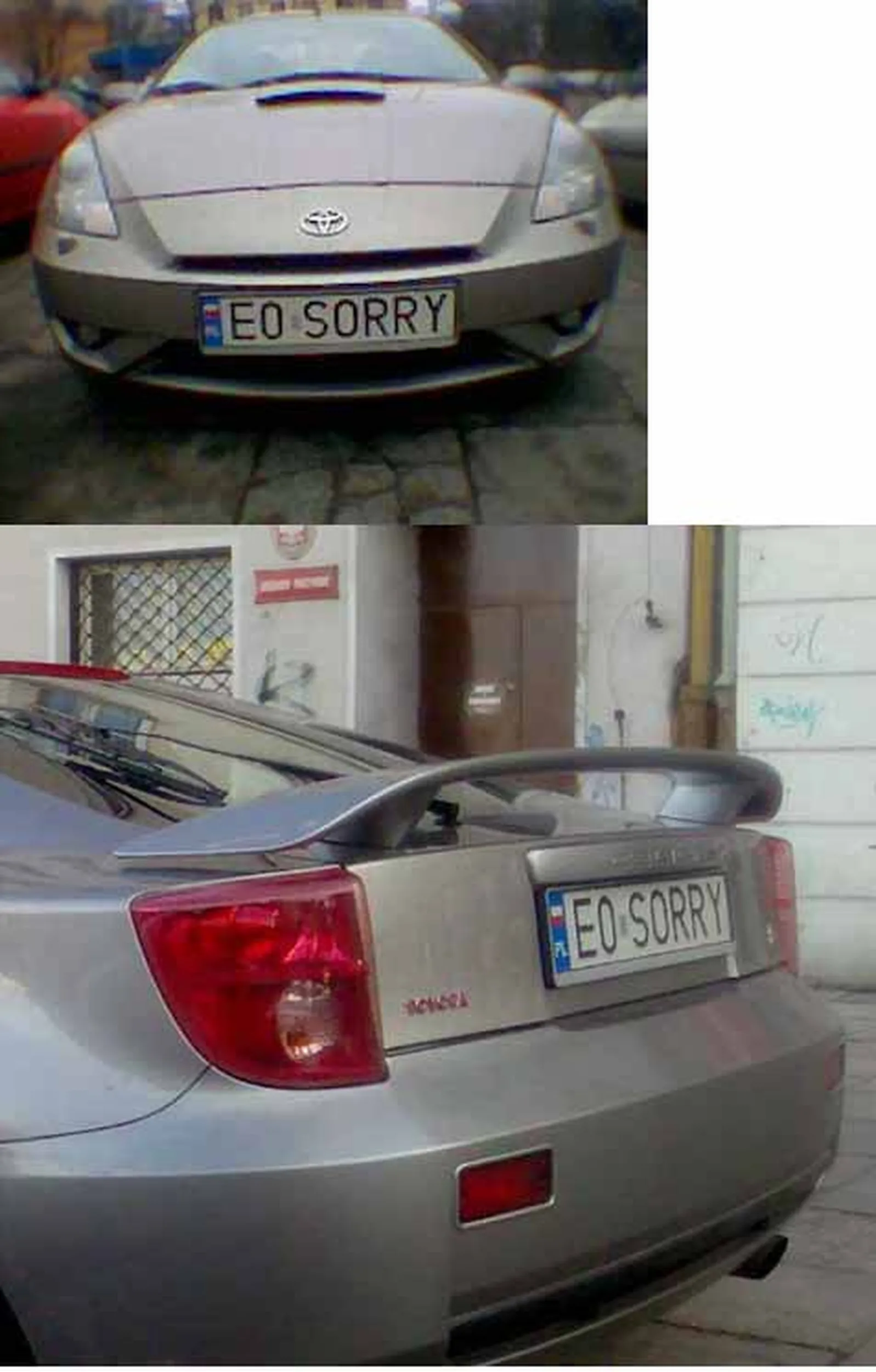 Fajny numer, blacha E0 SORRY