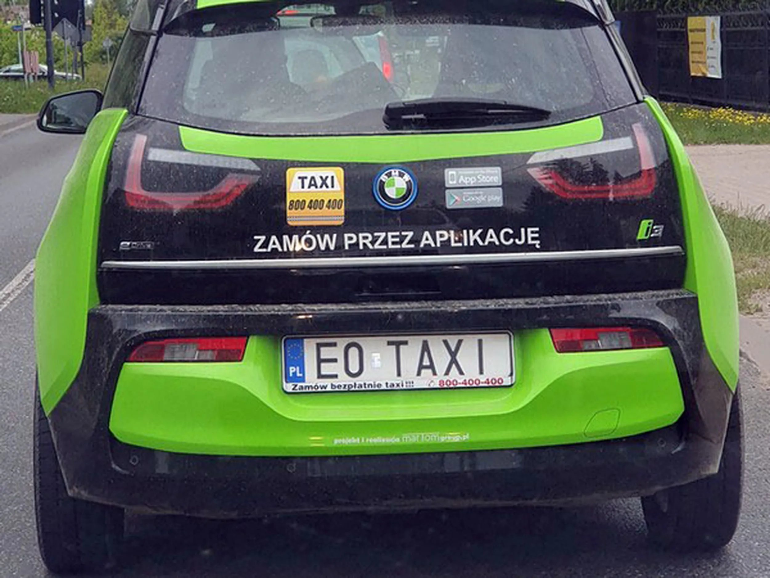 Fajny numer, blacha E0 TAXI