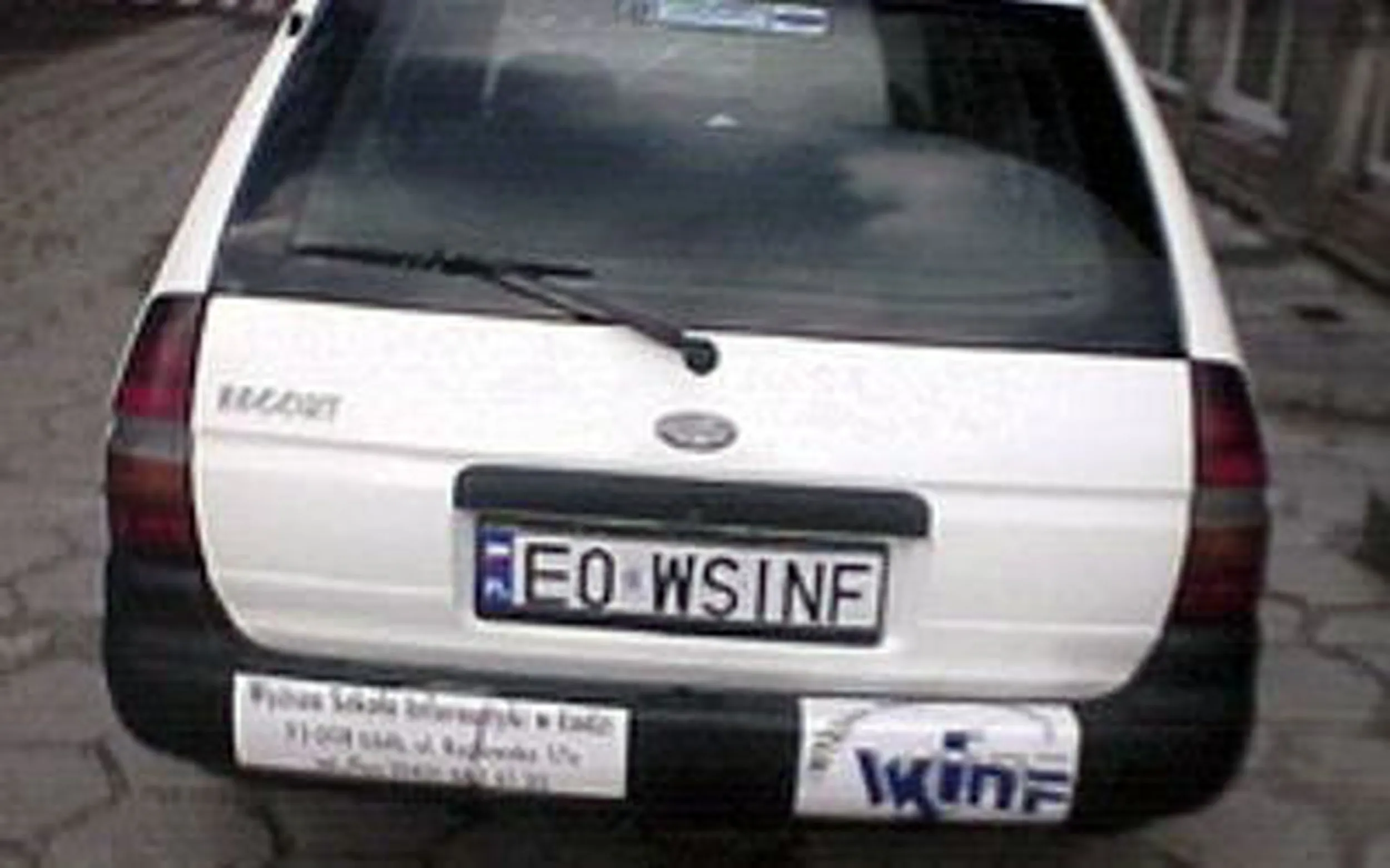 Fajny numer, blacha E0 WSINF