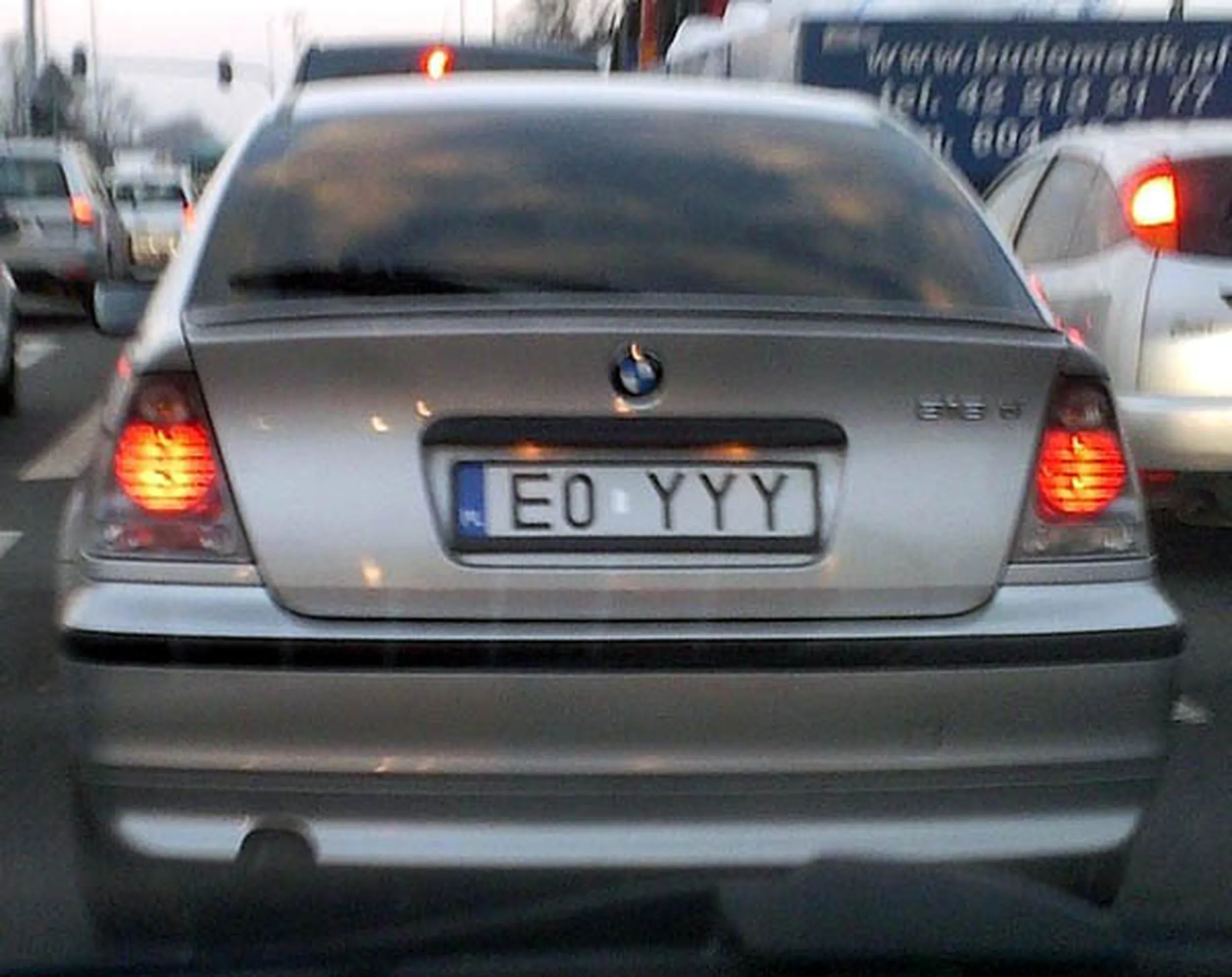 Fajny numer, blacha E0 YYY