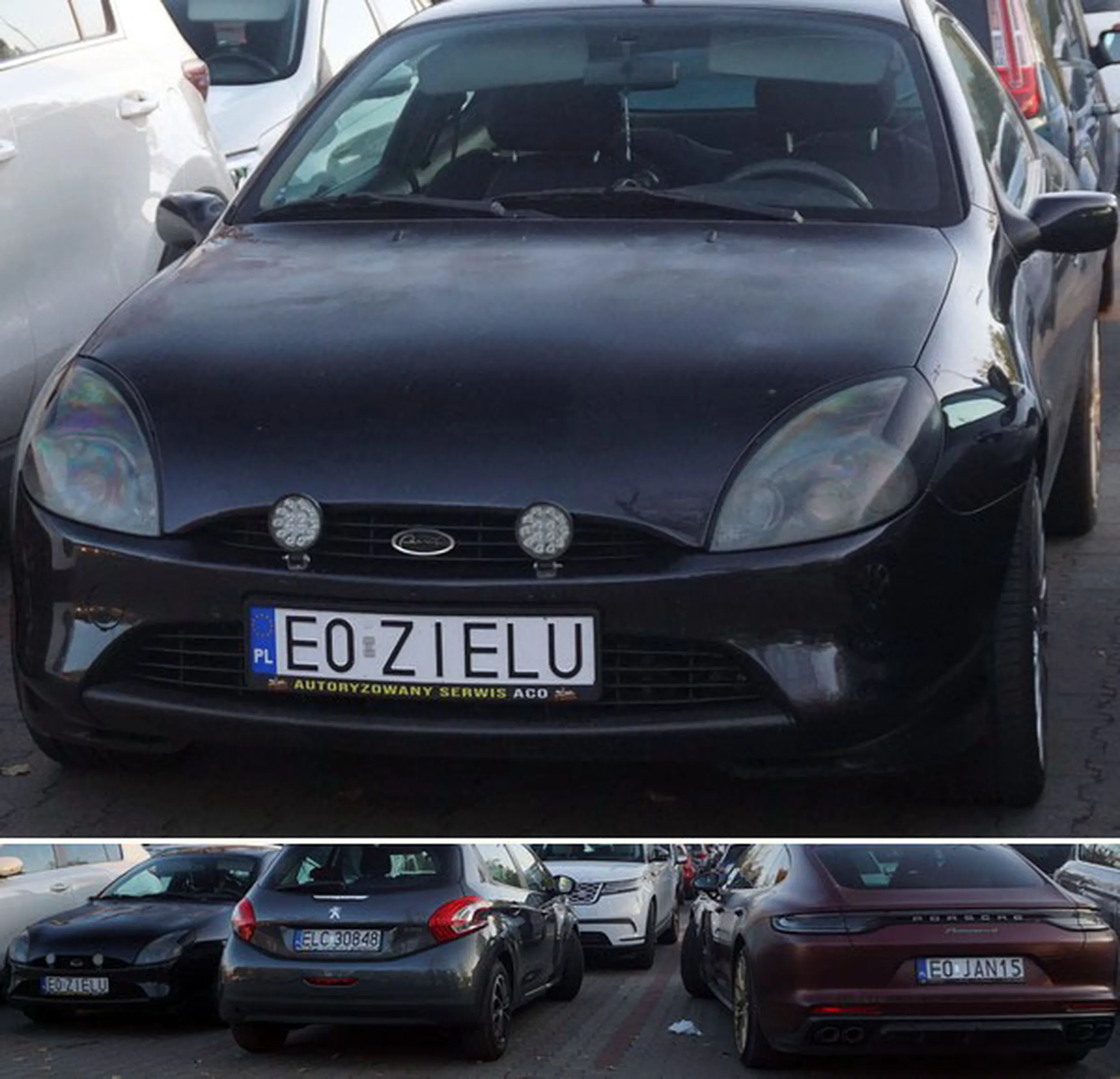 Fajny numer, blacha E0 ZIELU