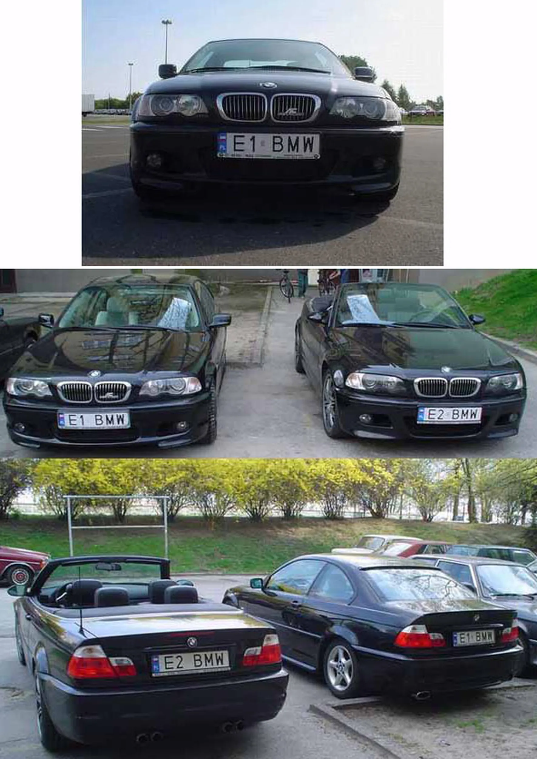 Fajny numer, blacha E1 BMW