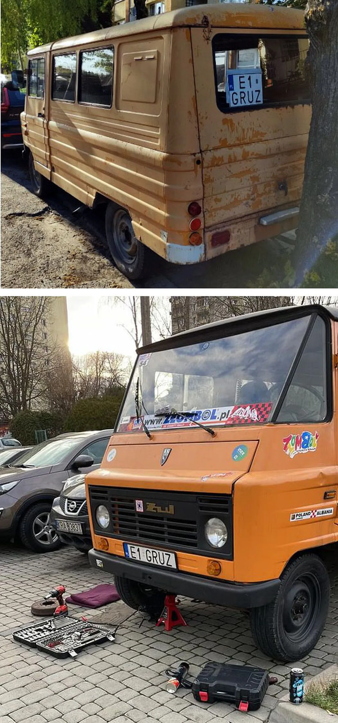 Fajny numer, blacha E1 GRUZ