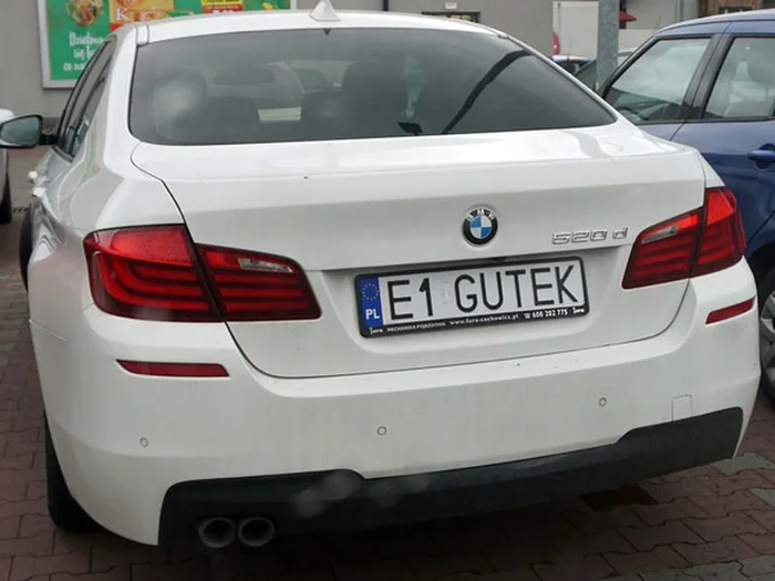 Fajny numer, blacha E1 GUTEK