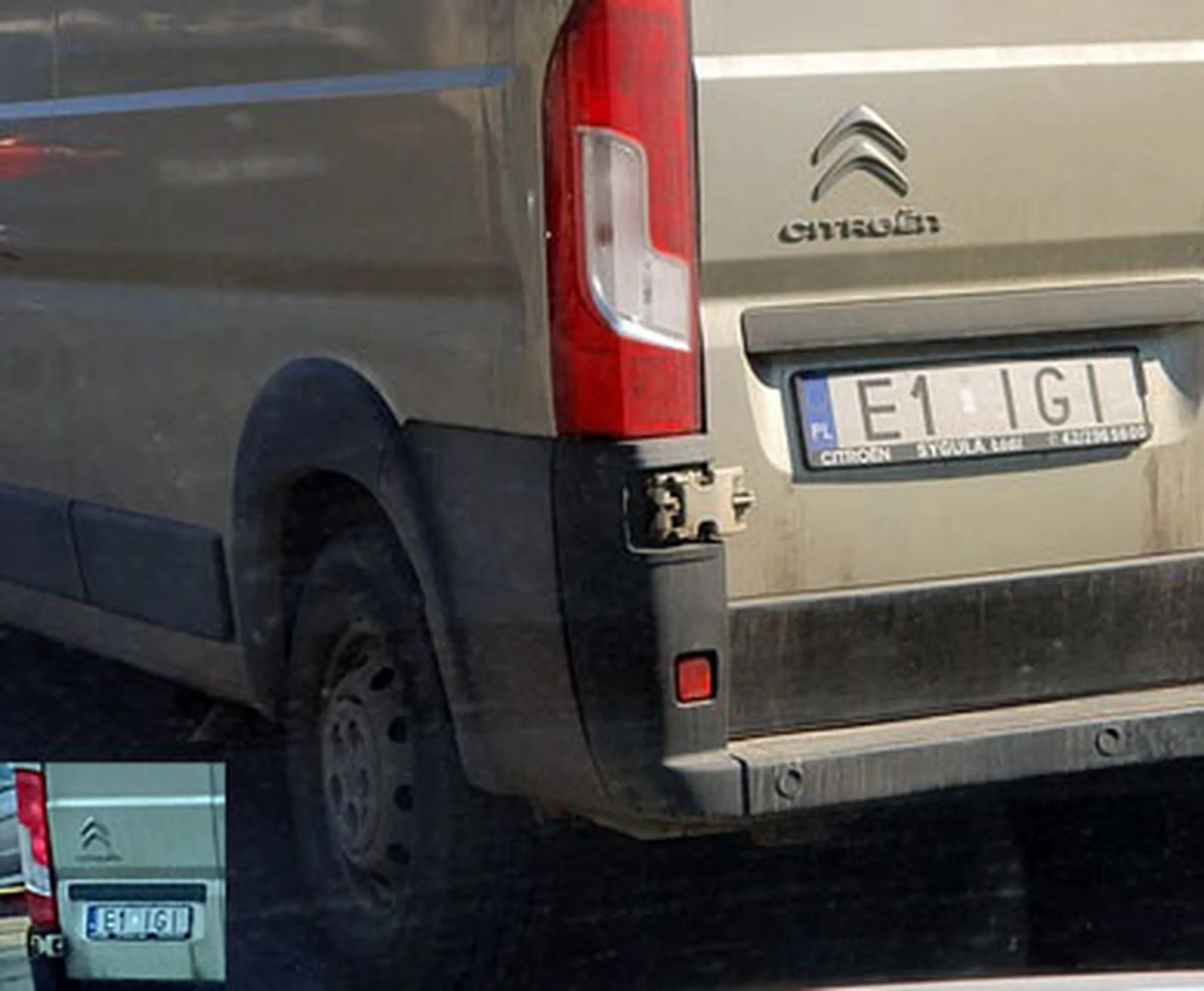 Fajny numer, blacha E1 IGI