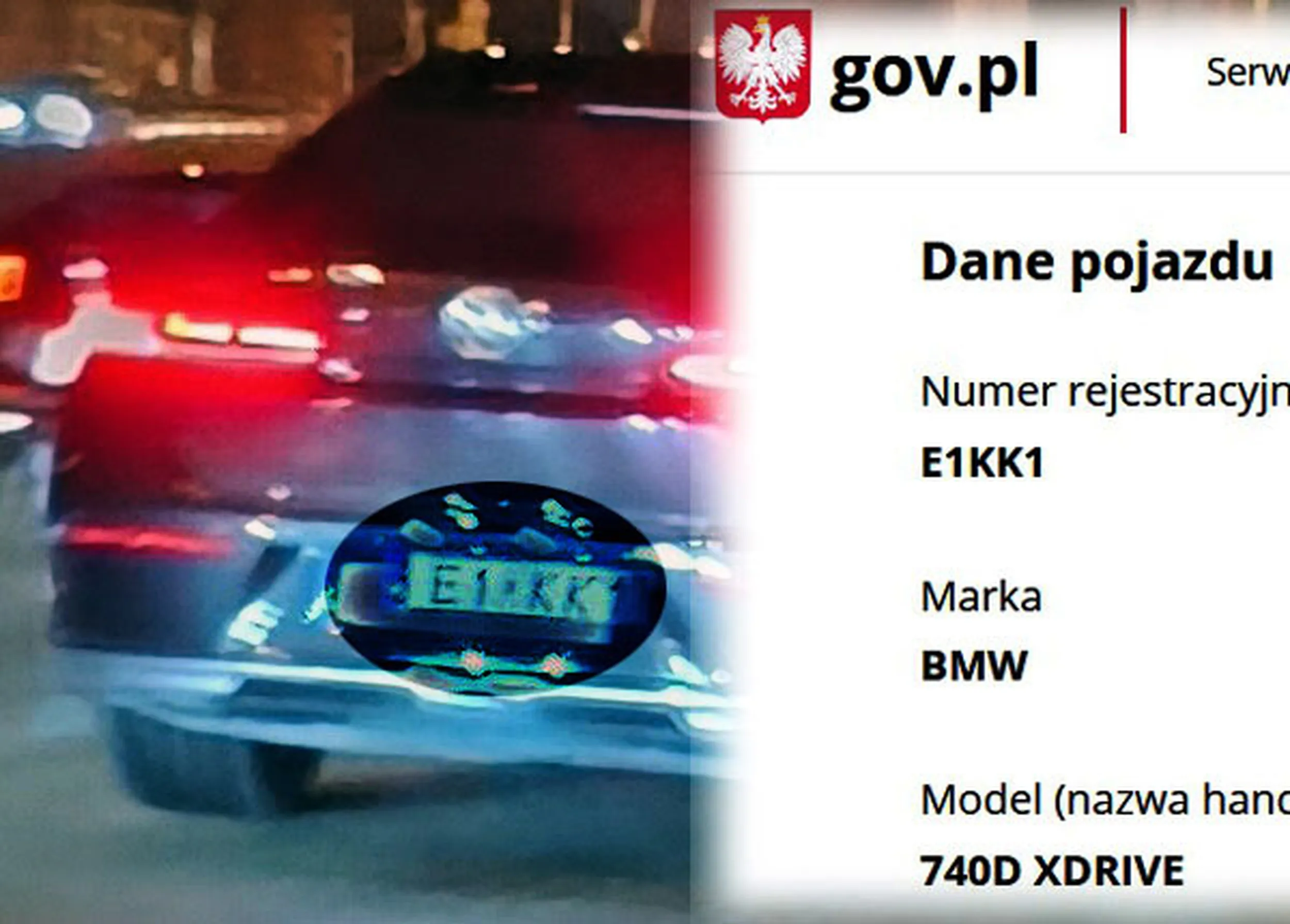 Fajny numer, blacha E1 KK1