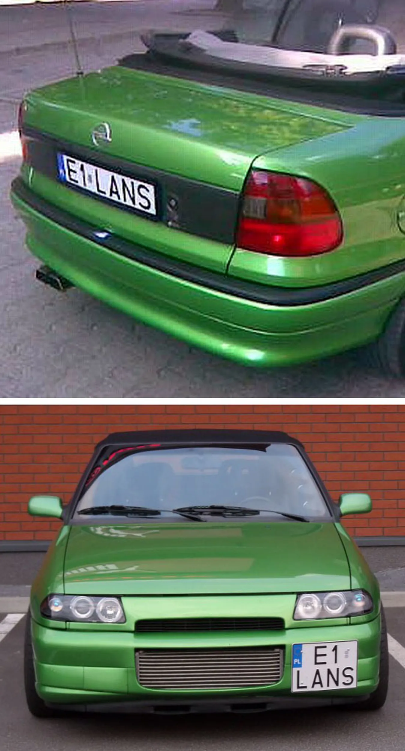 Fajny numer, blacha E1 LANS